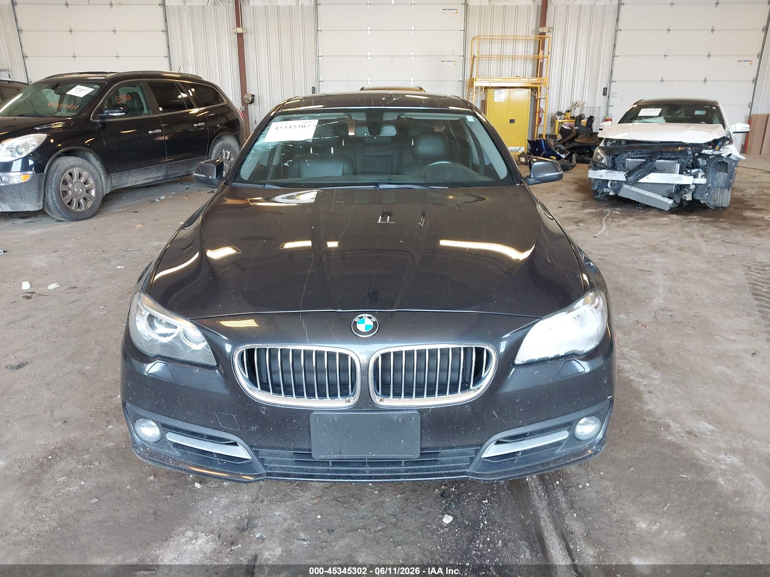 2015 Bmw 528i Xdrive Black vin: WBA5A7C5XFD628780