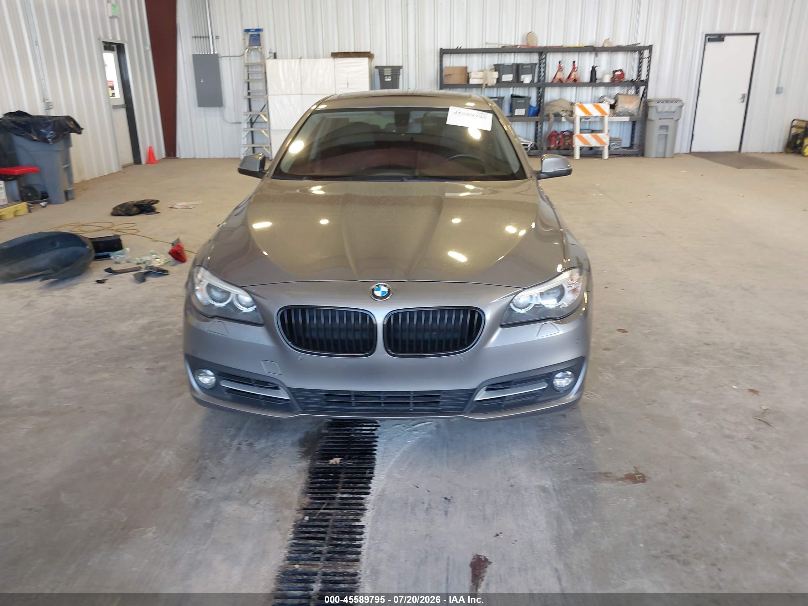 2015 Bmw 528i Xdrive Gray vin: WBA5A7C5XFG143683