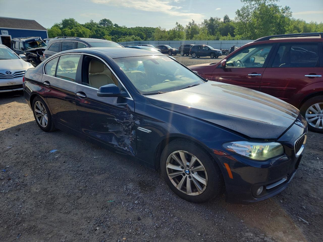 2015 Bmw 528 Xi Blue vin: WBA5A7C5XFG143764
