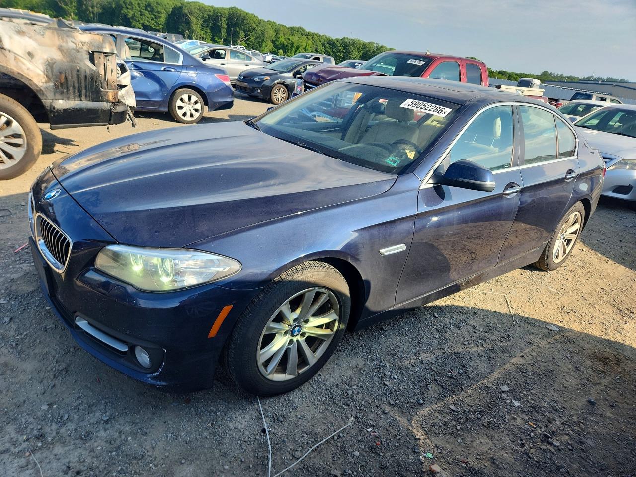 2015 Bmw 528 Xi Синий vin: WBA5A7C5XFG143764