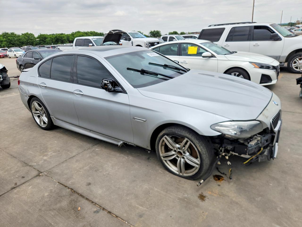 2014 Bmw 535 I Silver vin: WBA5B1C50ED475755
