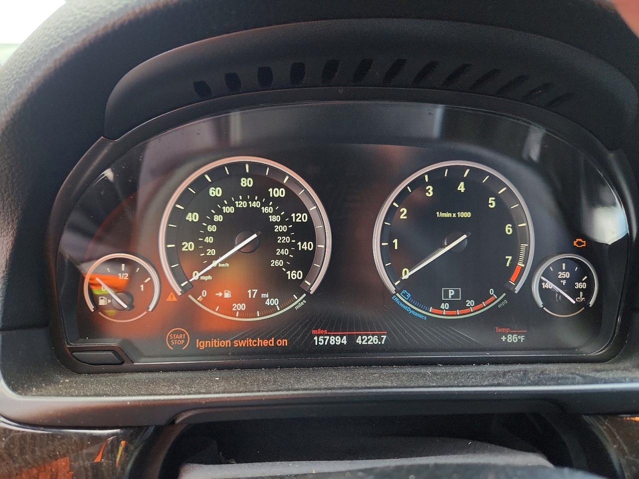 2014 Bmw 535 I Silver vin: WBA5B1C50ED475755