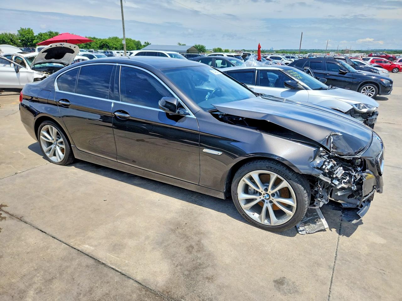 2014 Bmw 535 I Черный vin: WBA5B1C50ED477621