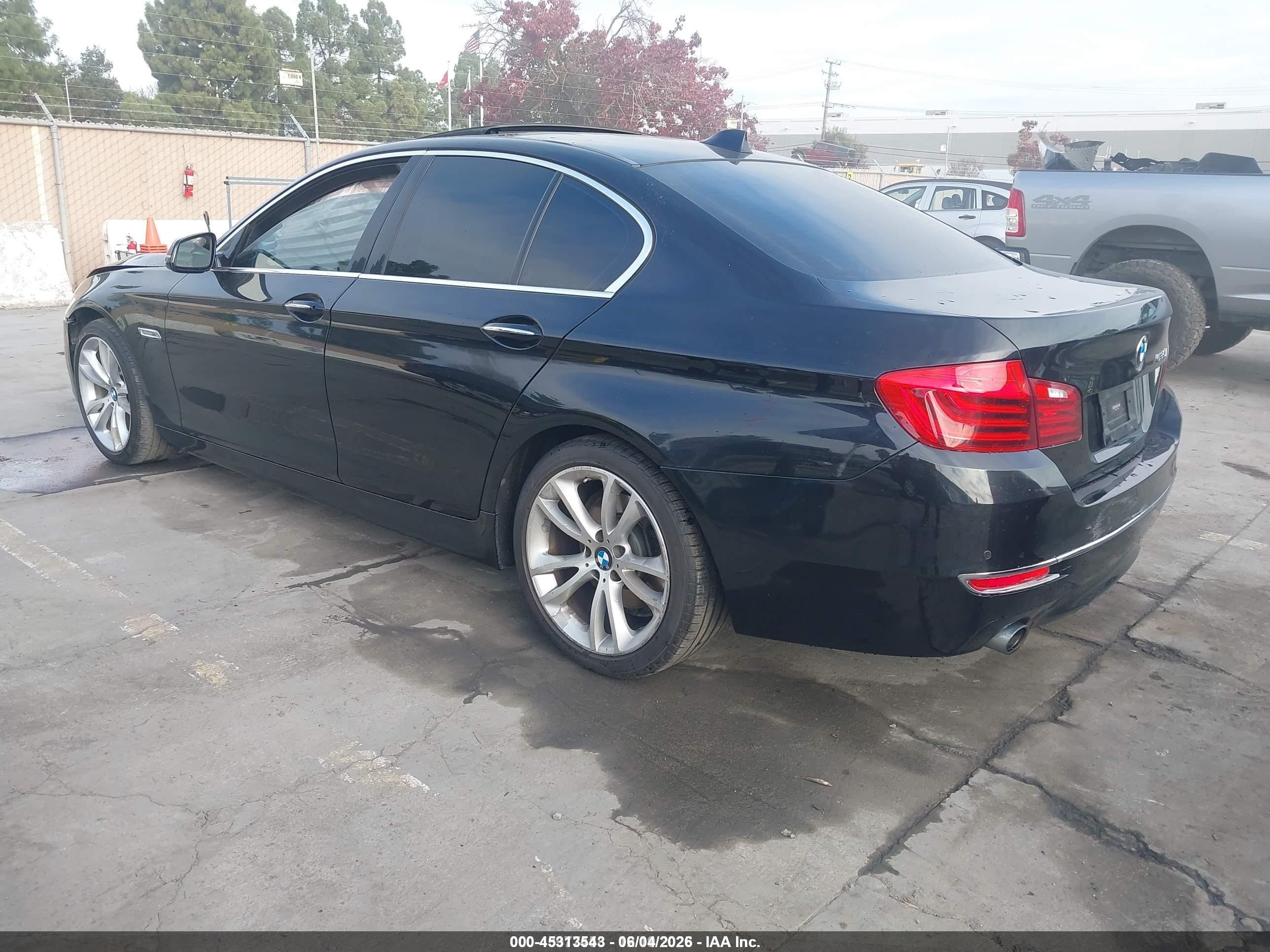2014 Bmw 535i   Черный vin: WBA5B1C50ED479546