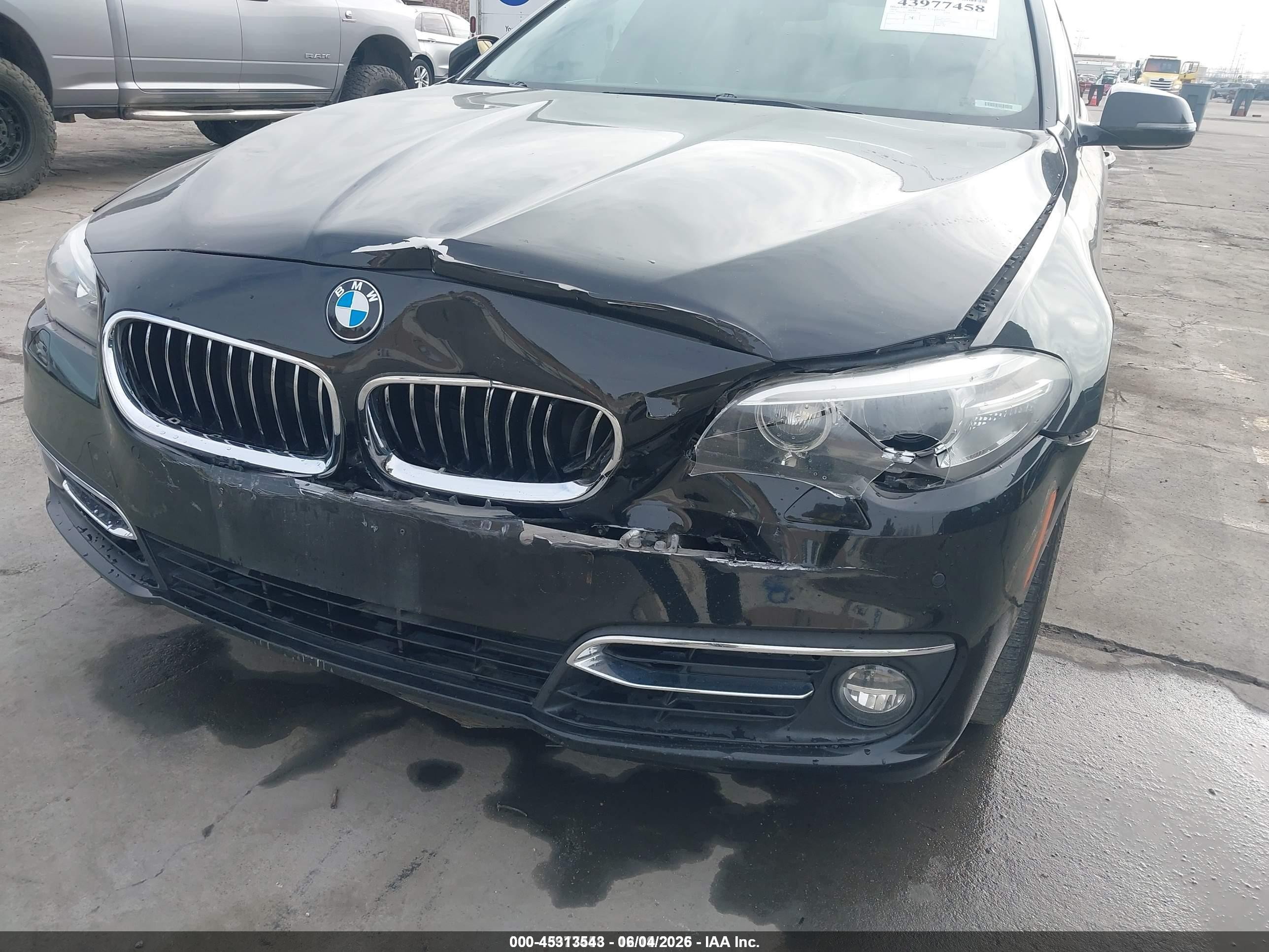 2014 Bmw 535i   Черный vin: WBA5B1C50ED479546