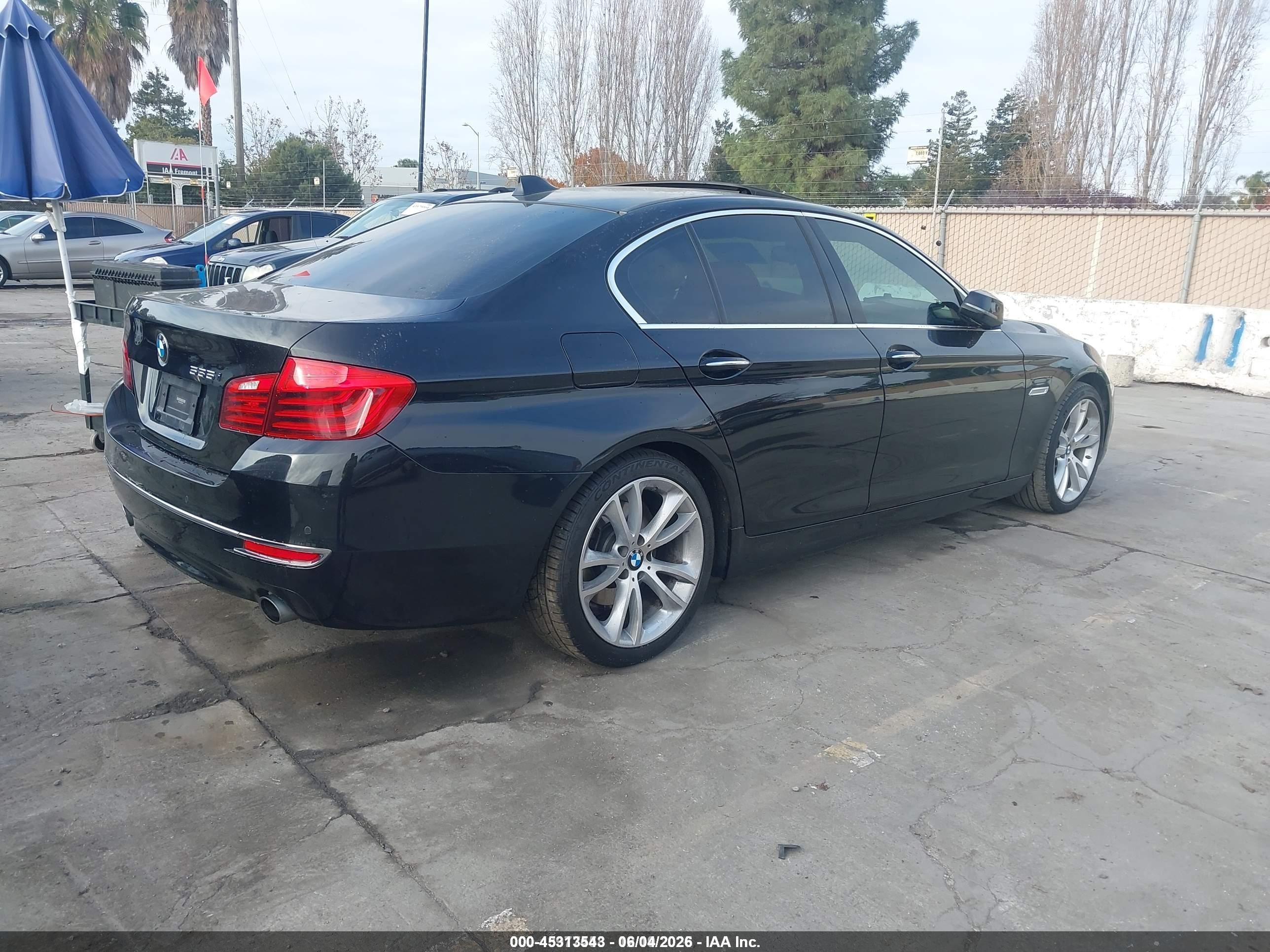 2014 Bmw 535i   Черный vin: WBA5B1C50ED479546