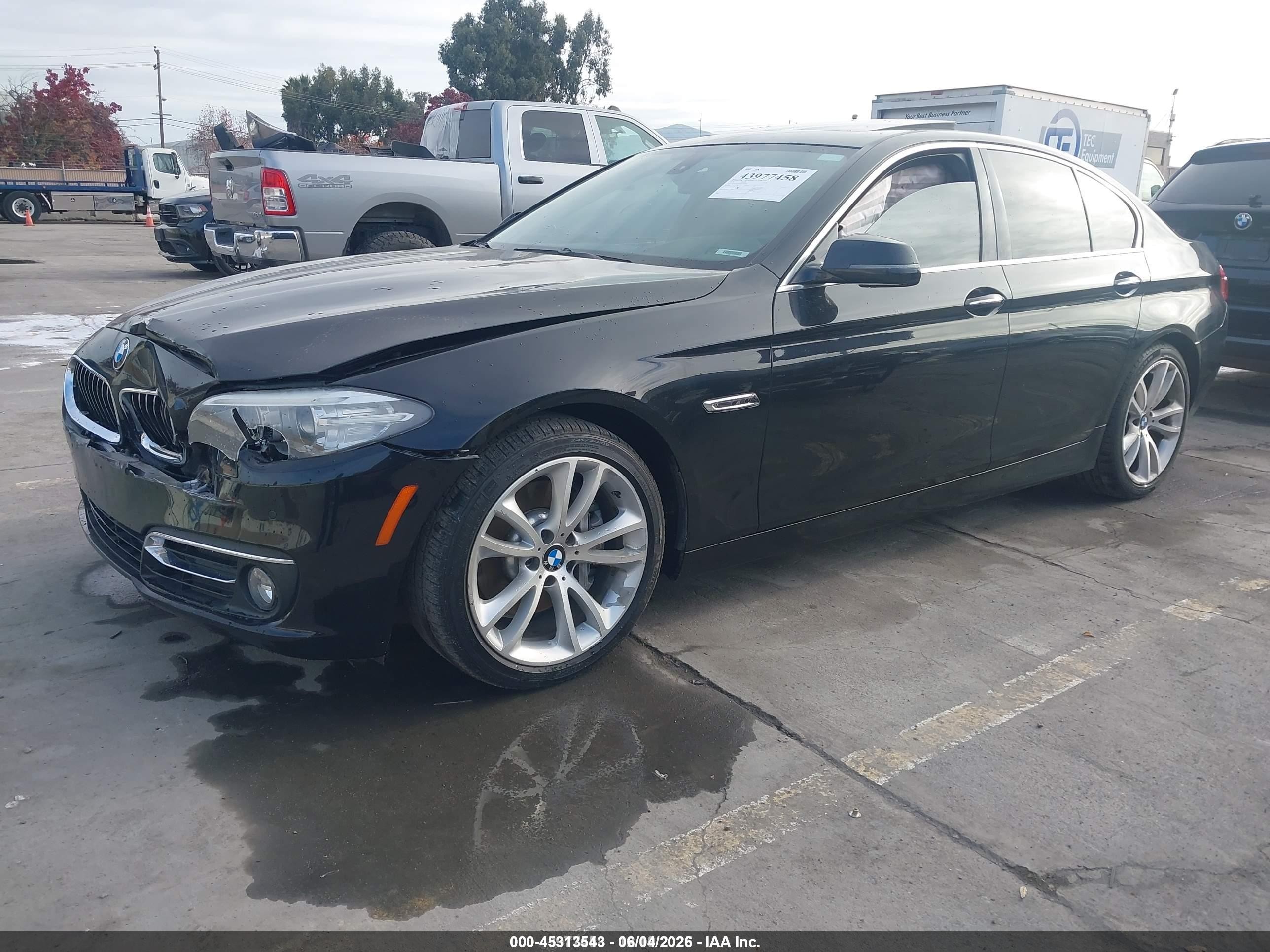 2014 Bmw 535i   Черный vin: WBA5B1C50ED479546