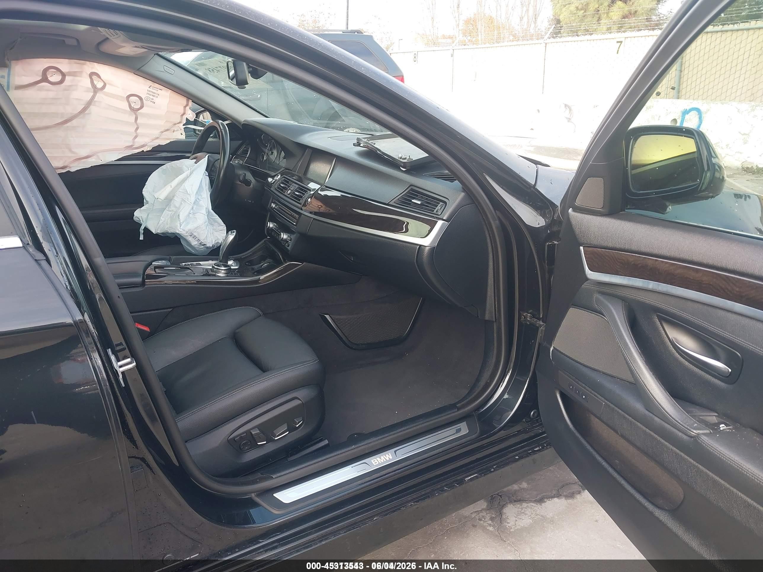 2014 Bmw 535i   Черный vin: WBA5B1C50ED479546