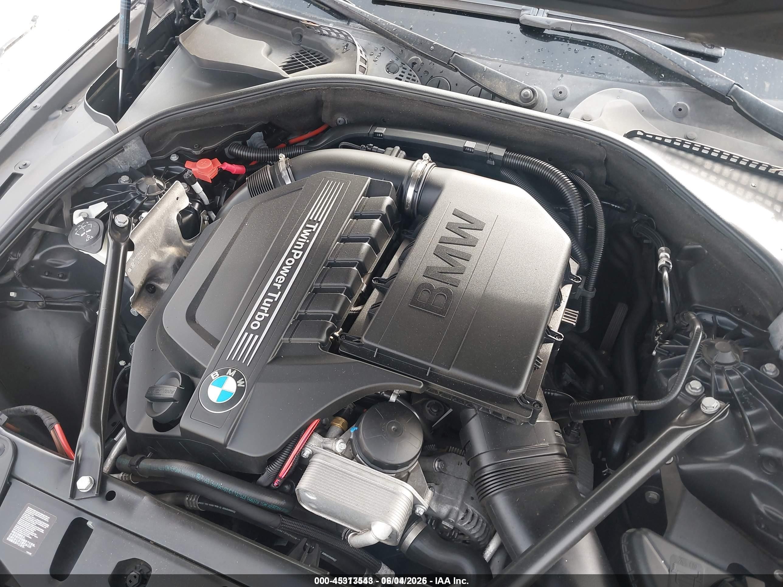 2014 Bmw 535i   Черный vin: WBA5B1C50ED479546
