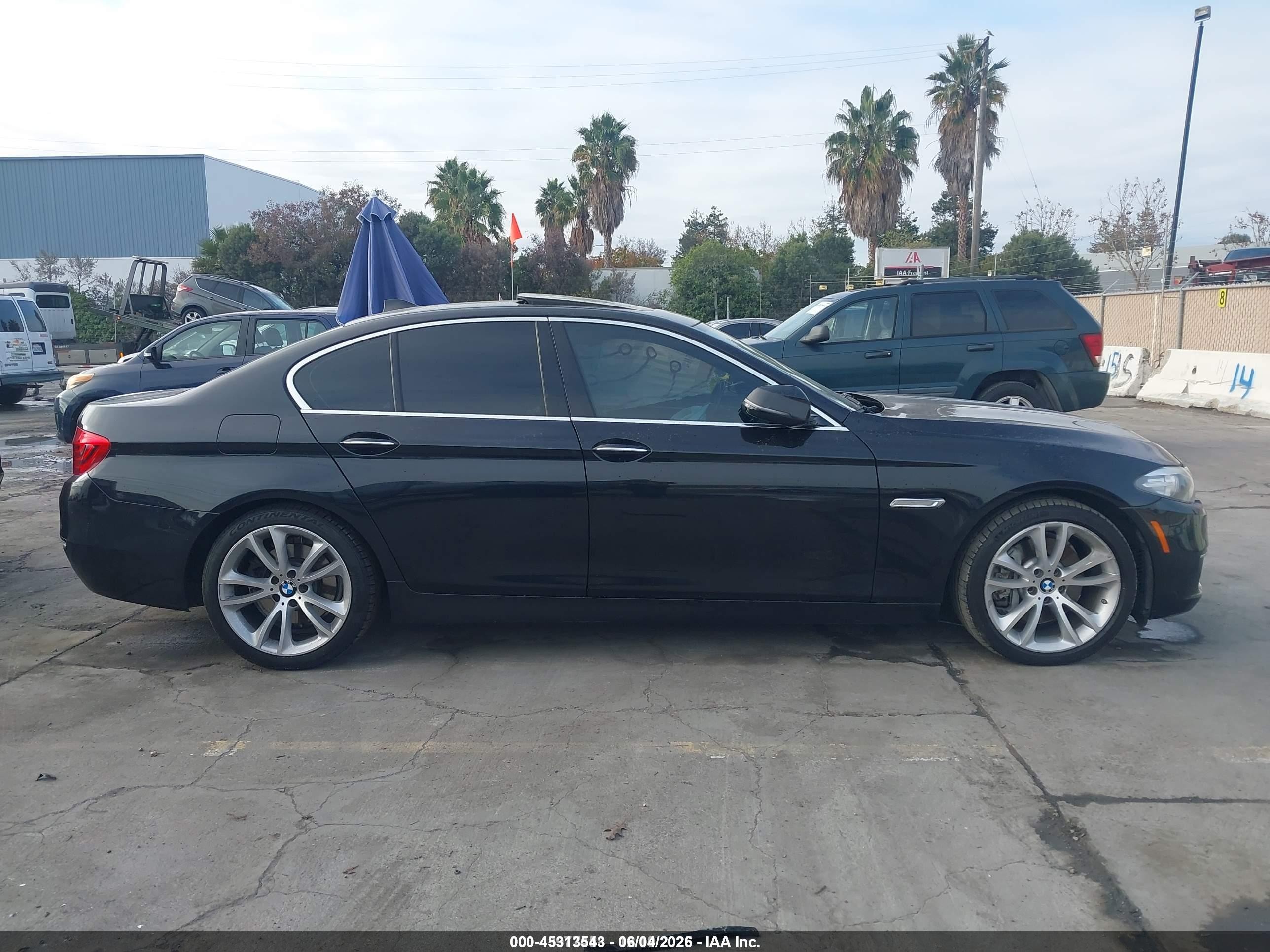 2014 Bmw 535i   Черный vin: WBA5B1C50ED479546