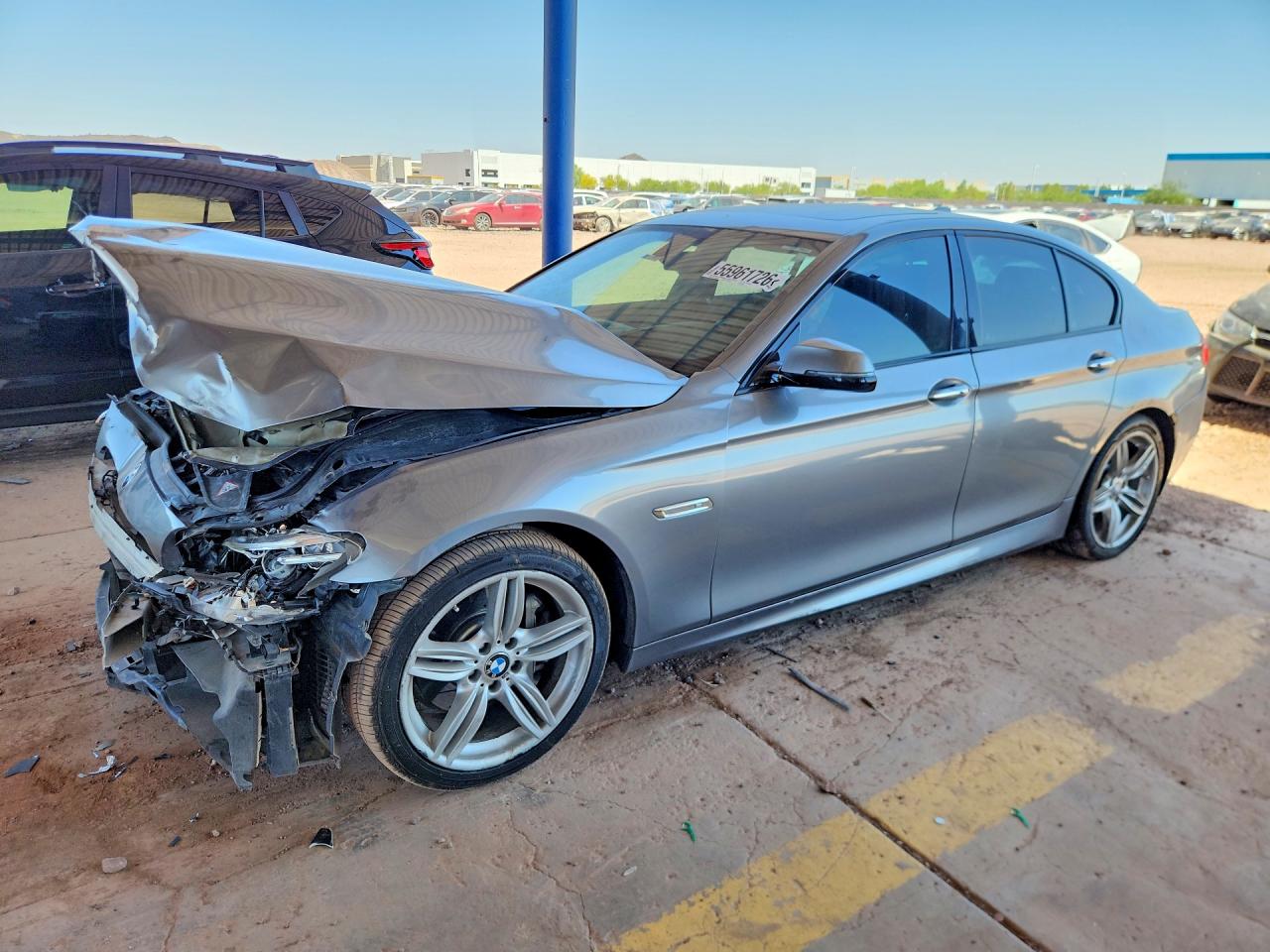 2015 Bmw 535 I Silver vin: WBA5B1C50FD919802