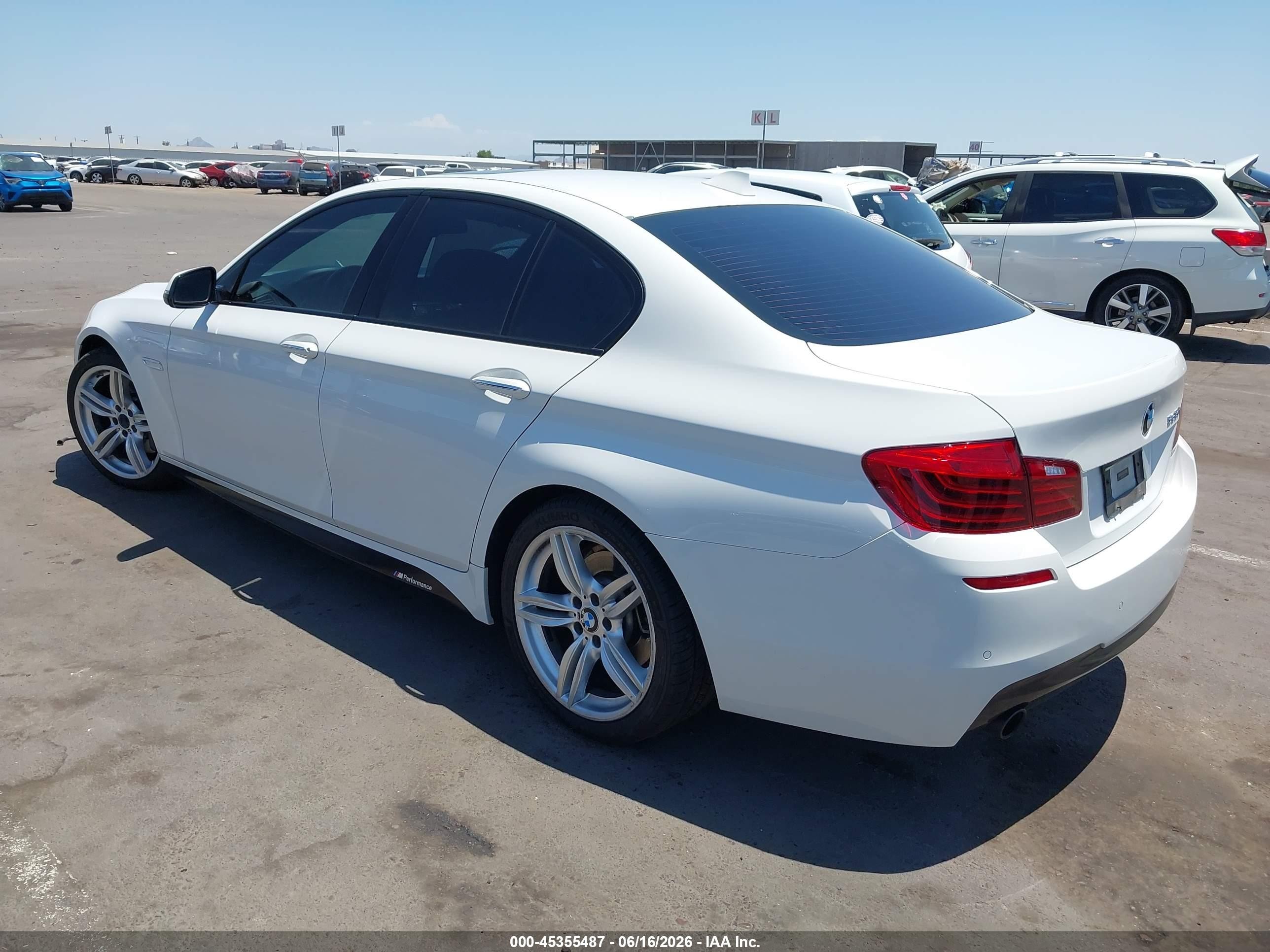 2015 Bmw 535i   White vin: WBA5B1C50FG125087