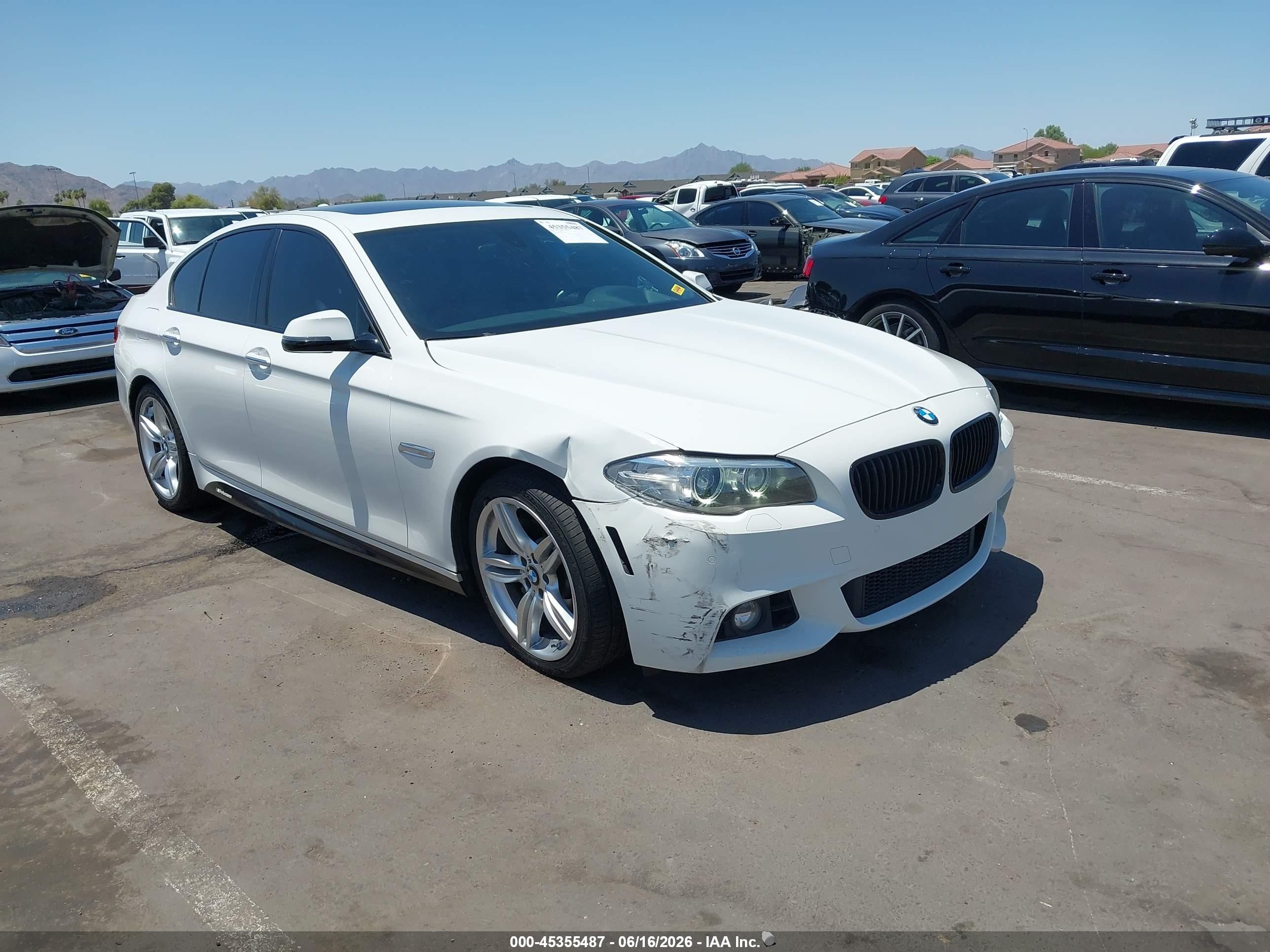 2015 Bmw 535i   White vin: WBA5B1C50FG125087