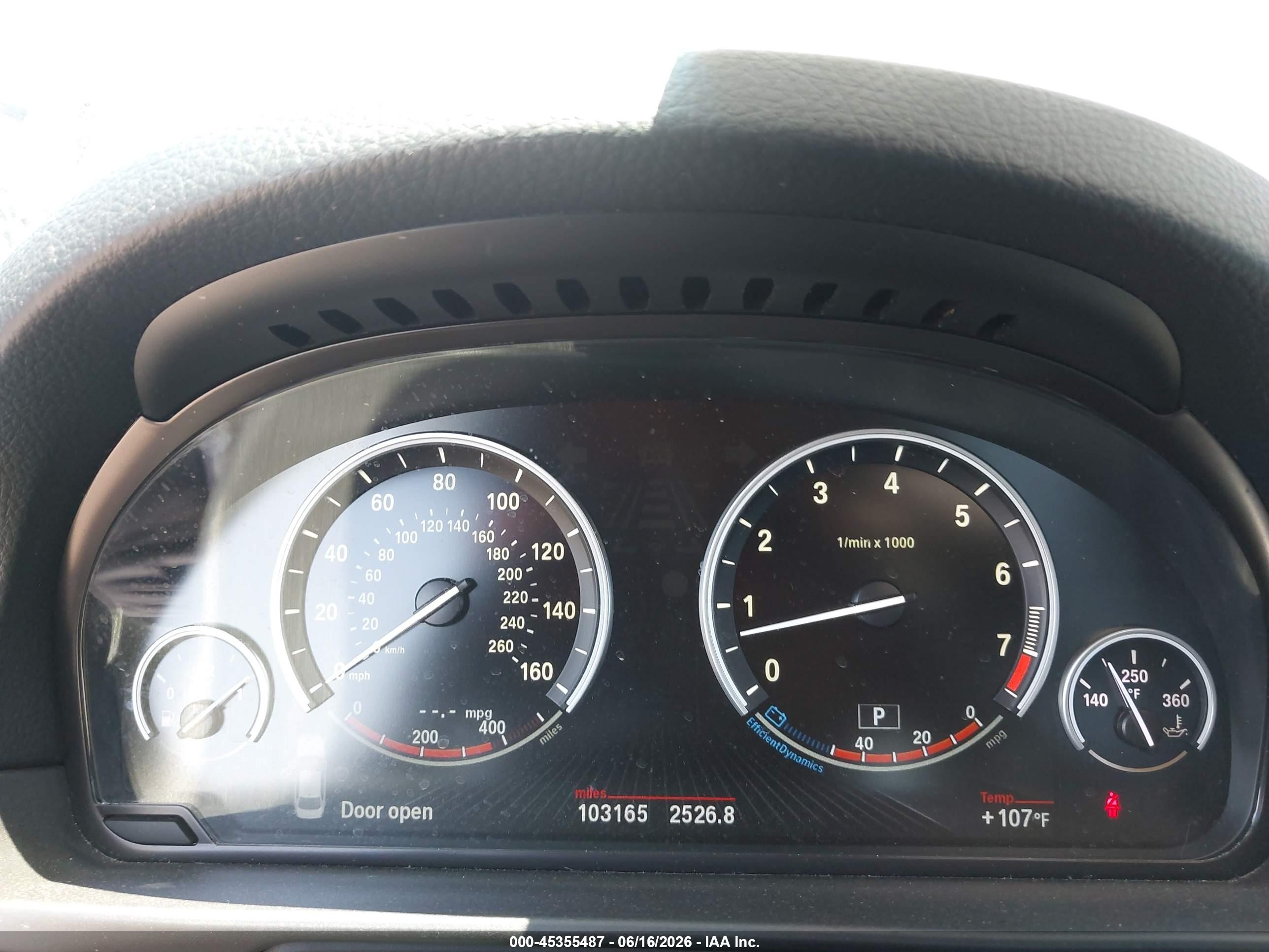 2015 Bmw 535i   White vin: WBA5B1C50FG125087