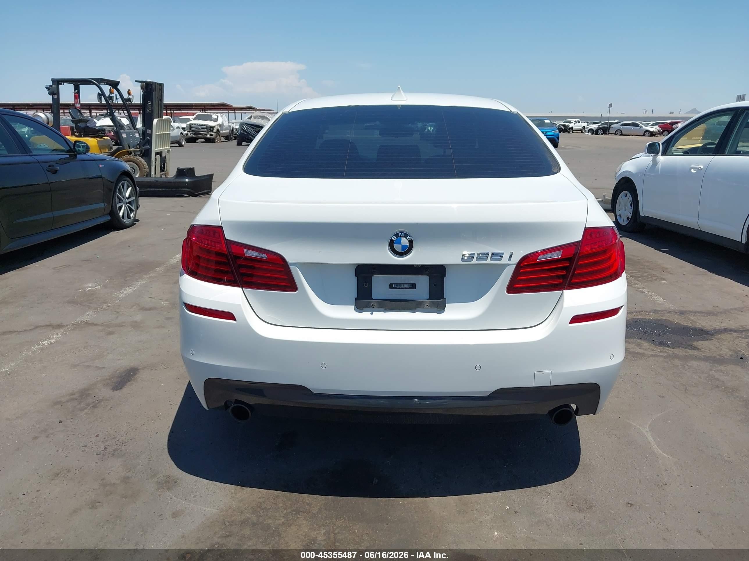 2015 Bmw 535i   White vin: WBA5B1C50FG125087