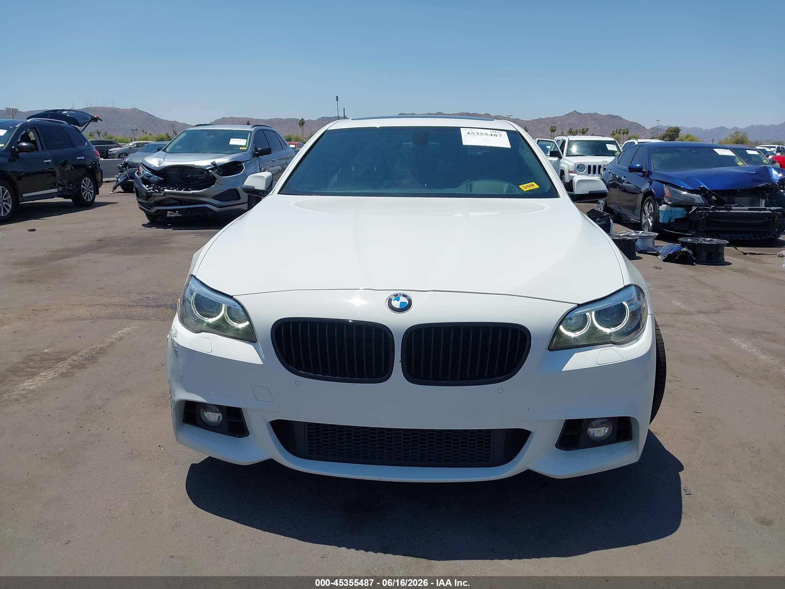 2015 Bmw 535i   White vin: WBA5B1C50FG125087