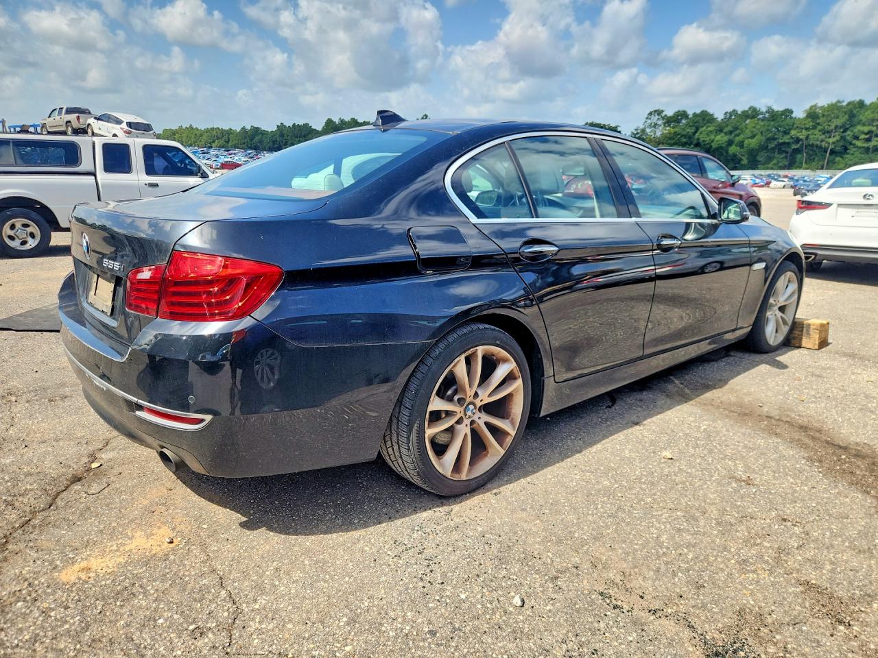2015 Bmw 535 I Черный vin: WBA5B1C50FG126496