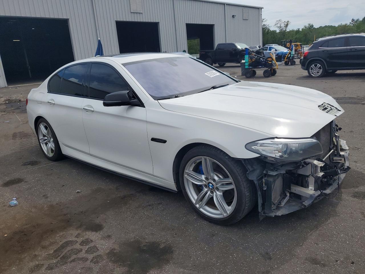 2015 Bmw 535 I White vin: WBA5B1C50FG127941