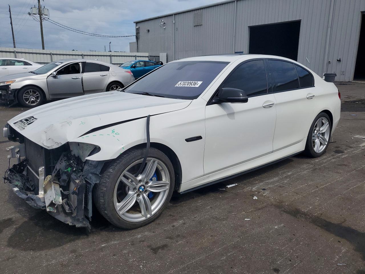 2015 Bmw 535 I White vin: WBA5B1C50FG127941