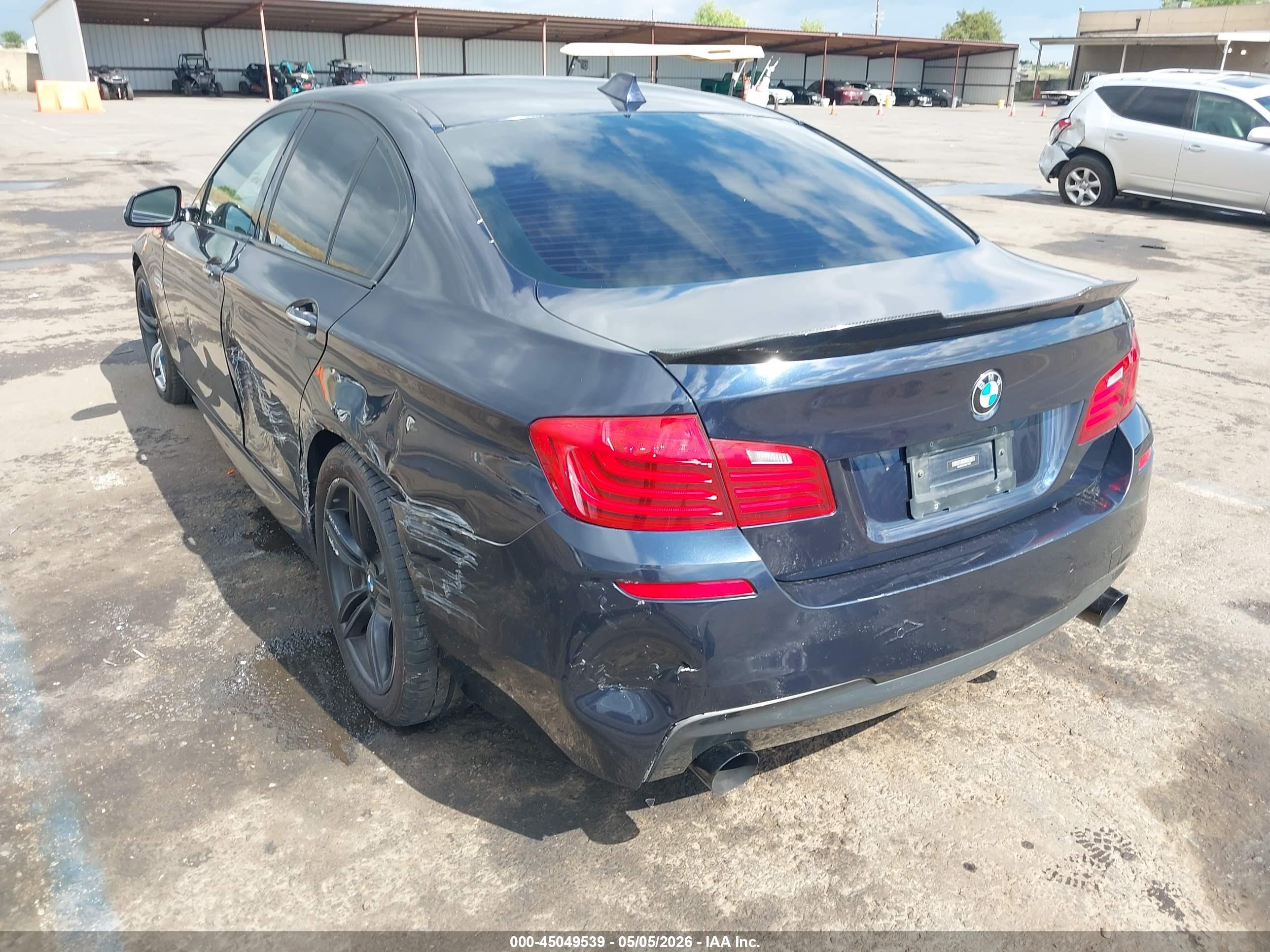2014 Bmw 535i Dark Blue vin: WBA5B1C51ED477580