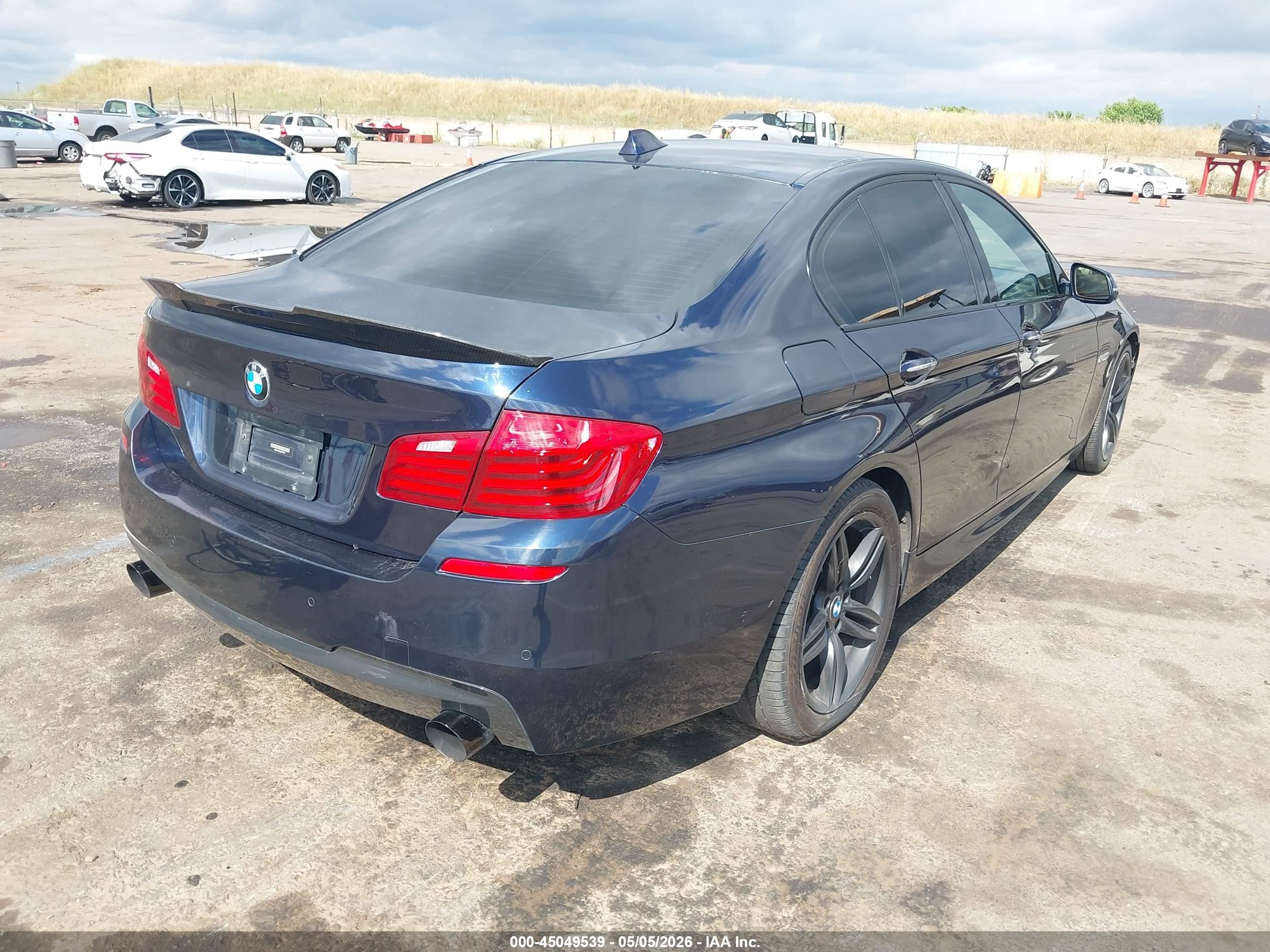 2014 Bmw 535i Dark Blue vin: WBA5B1C51ED477580
