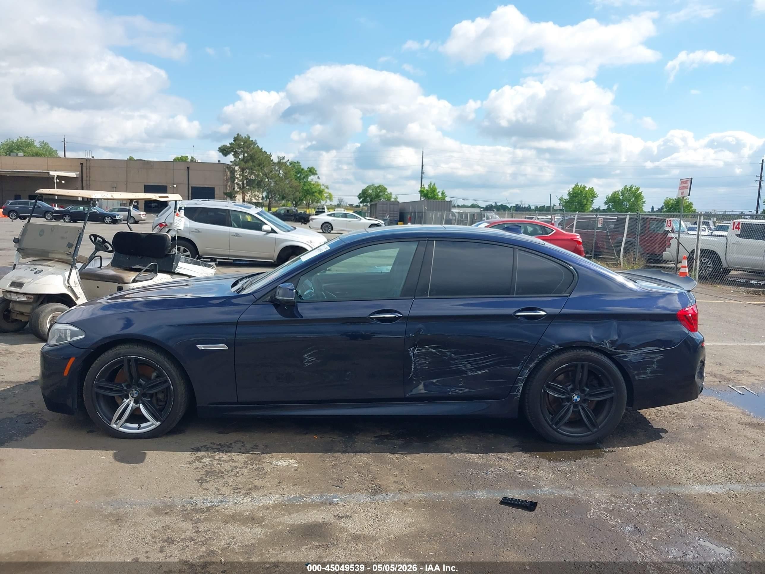 2014 Bmw 535i Dark Blue vin: WBA5B1C51ED477580