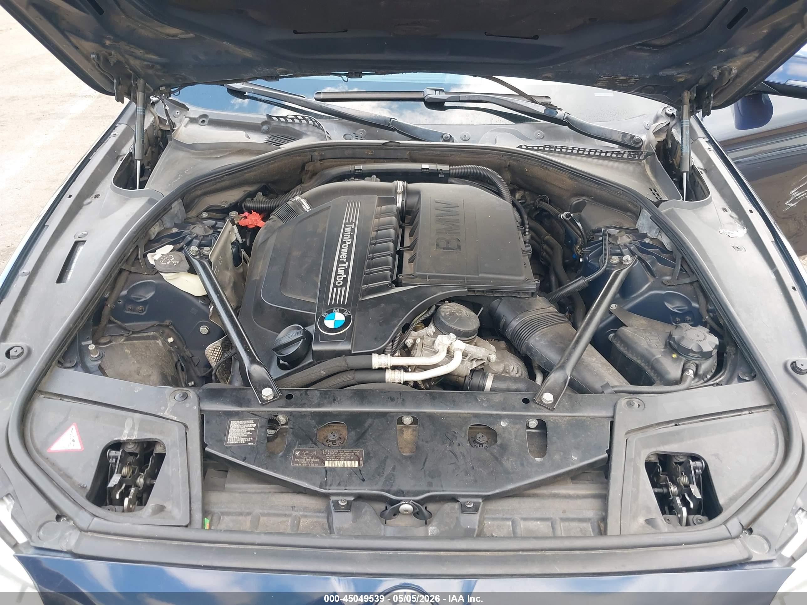 2014 Bmw 535i Dark Blue vin: WBA5B1C51ED477580