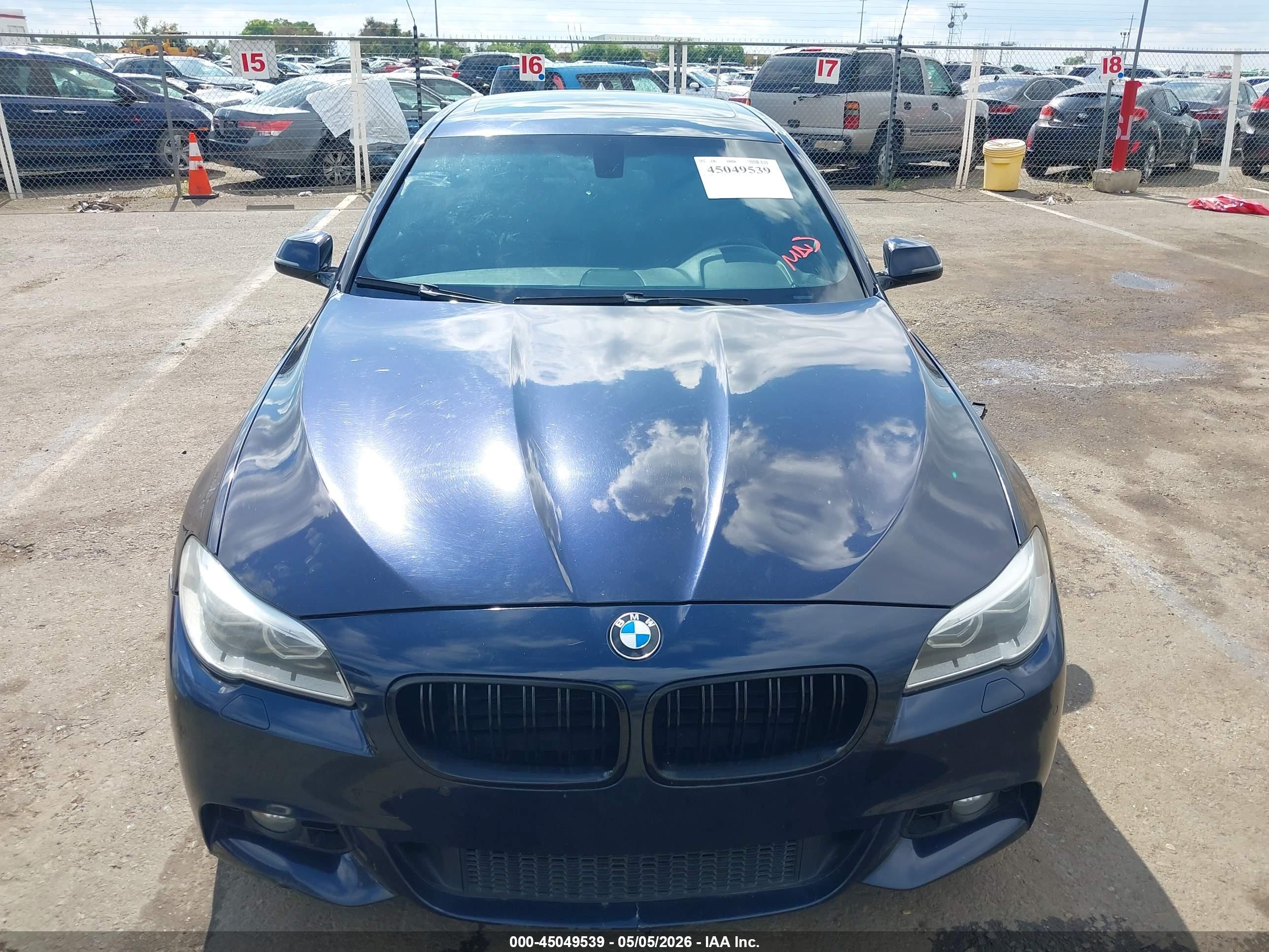 2014 Bmw 535i Dark Blue vin: WBA5B1C51ED477580