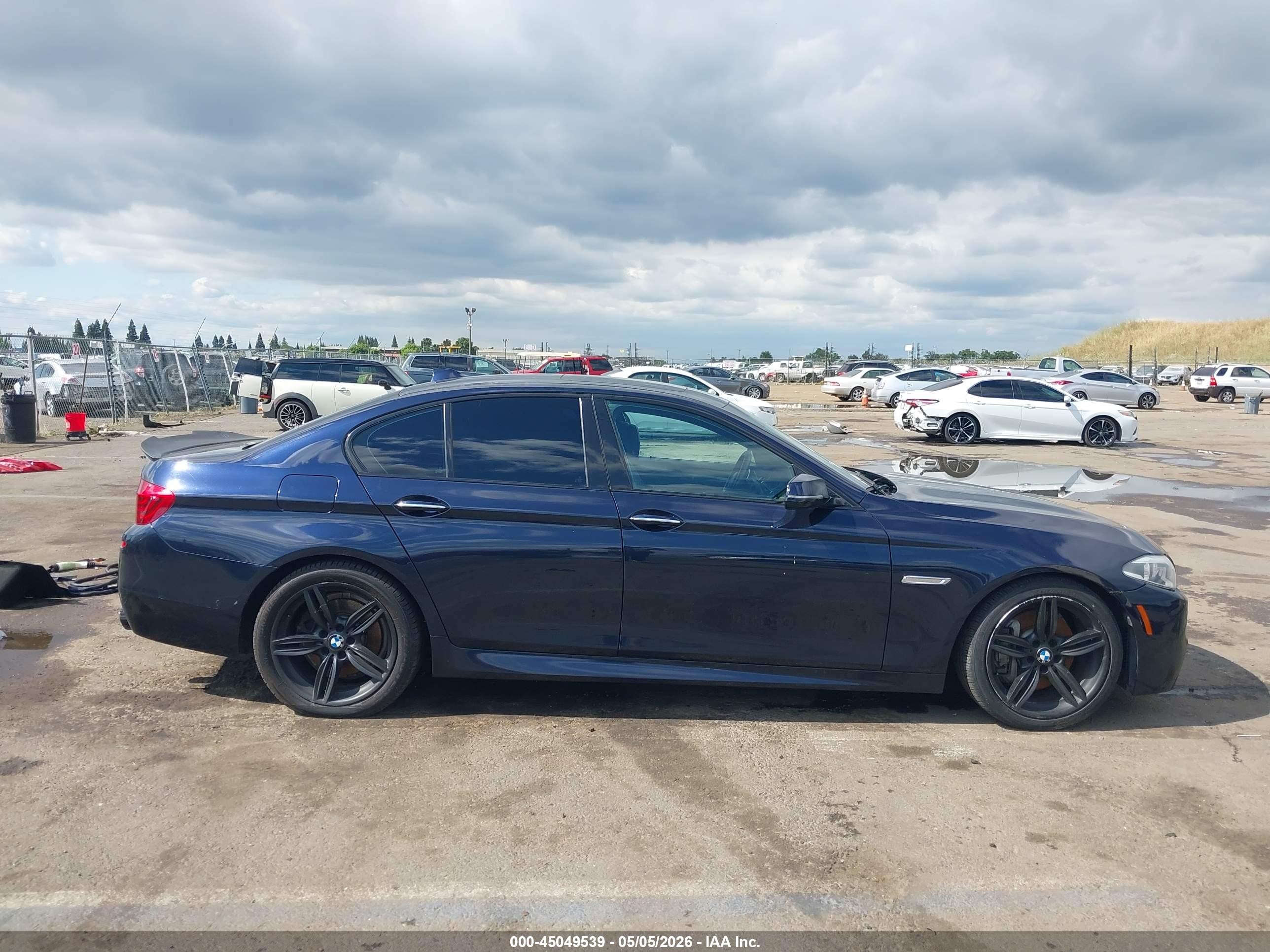 2014 Bmw 535i Dark Blue vin: WBA5B1C51ED477580