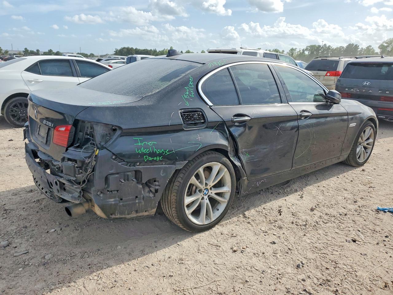 2014 Bmw 535 I Black vin: WBA5B1C51ED479684