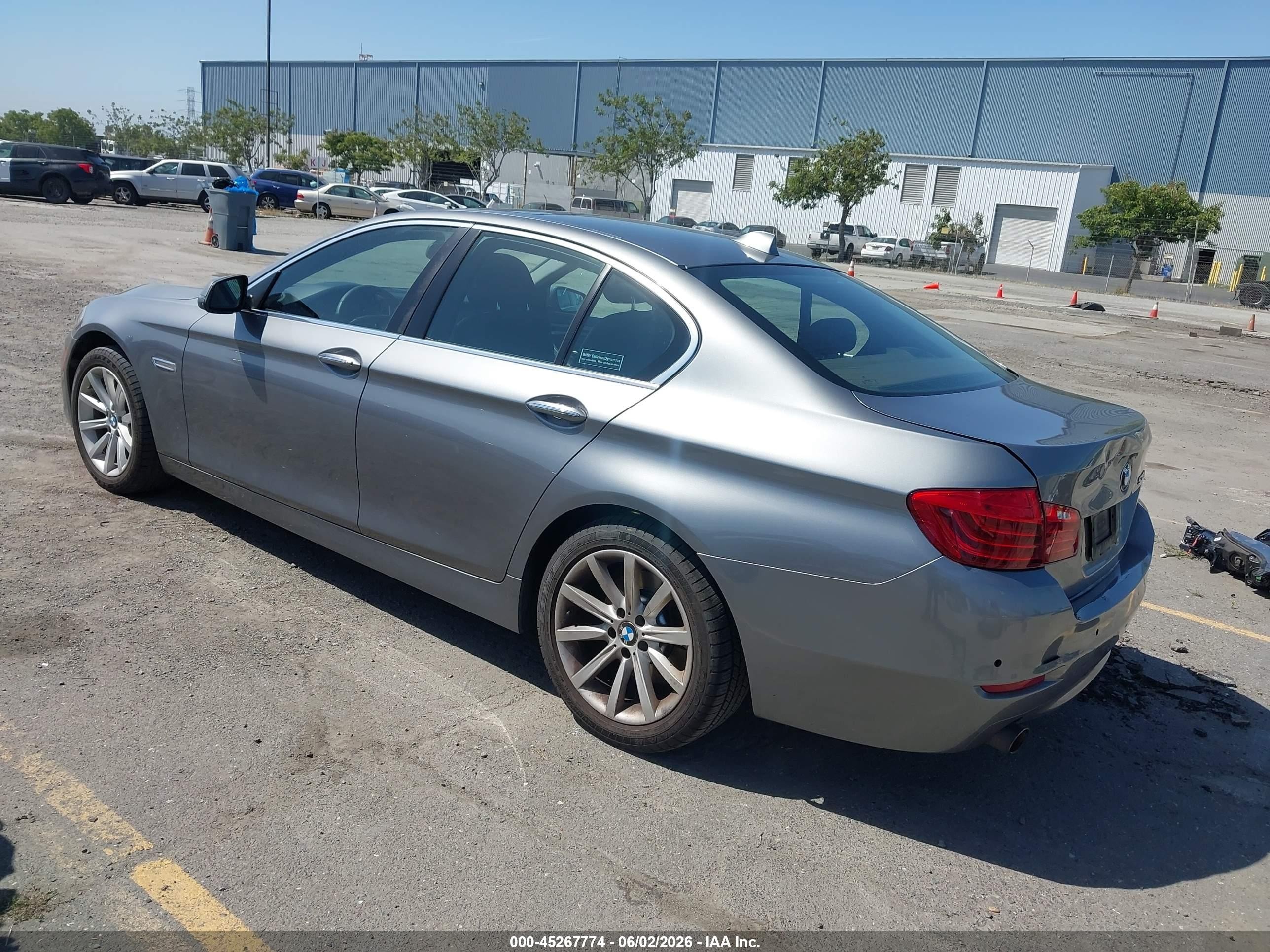 2014 Bmw 535i Gray vin: WBA5B1C51ED481452