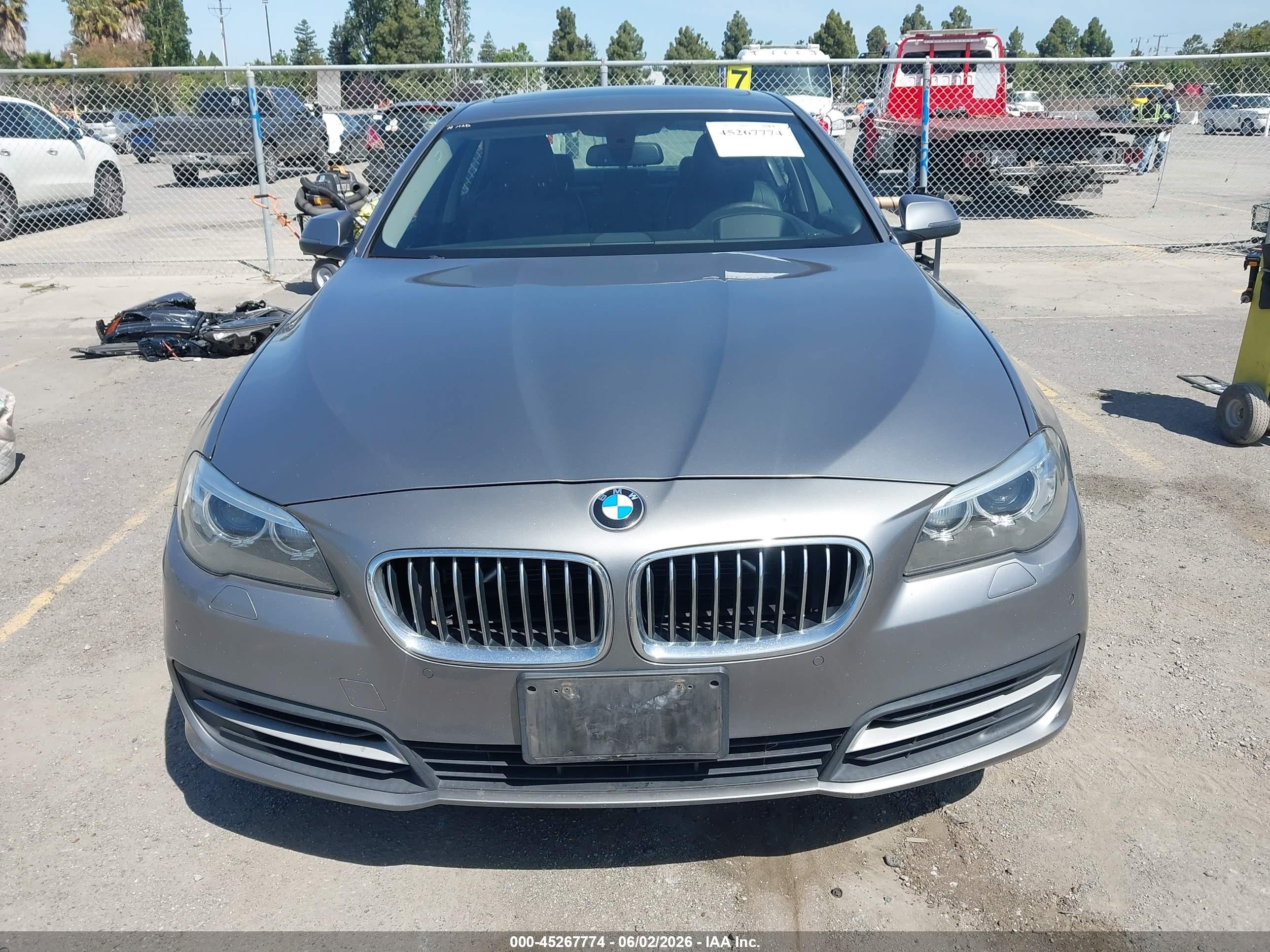 2014 Bmw 535i Gray vin: WBA5B1C51ED481452