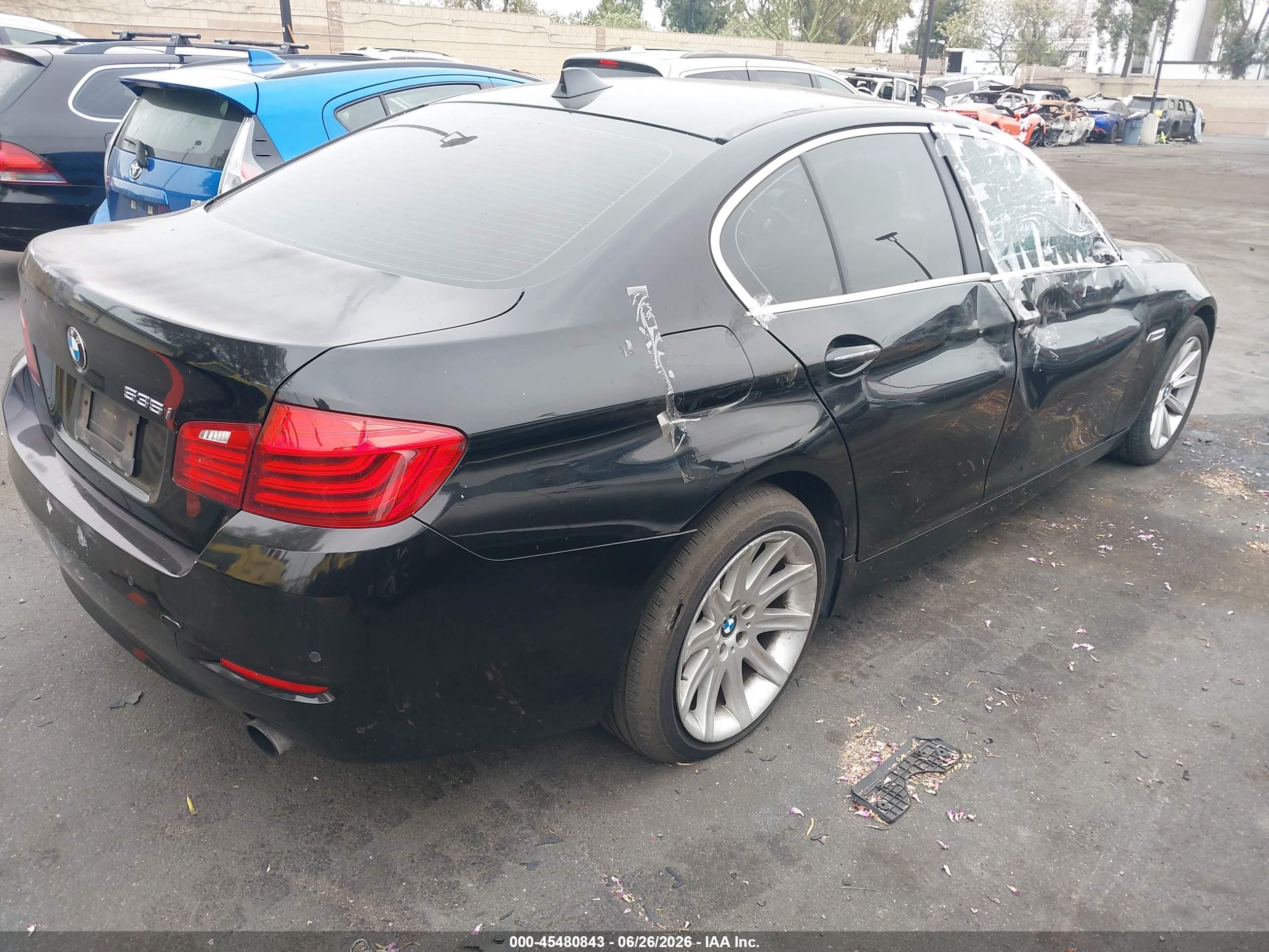 2014 Bmw 535i   Black vin: WBA5B1C51ED482634