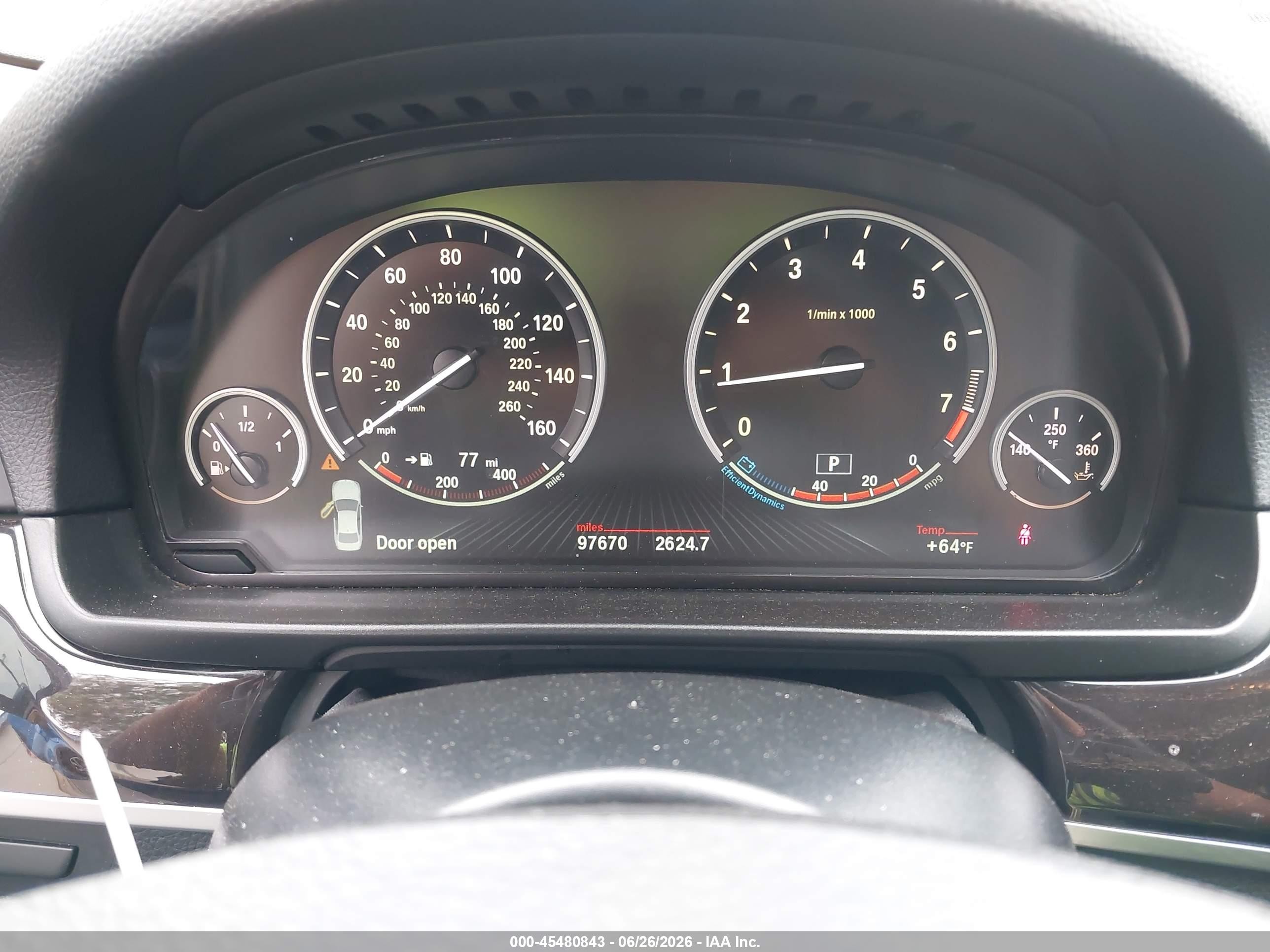 2014 Bmw 535i   Black vin: WBA5B1C51ED482634
