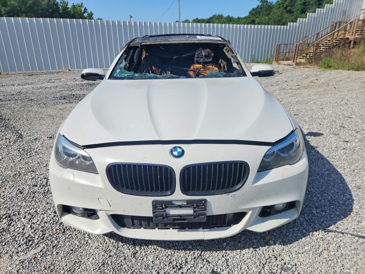 2014 Bmw 535 I White vin: WBA5B1C51ED484061
