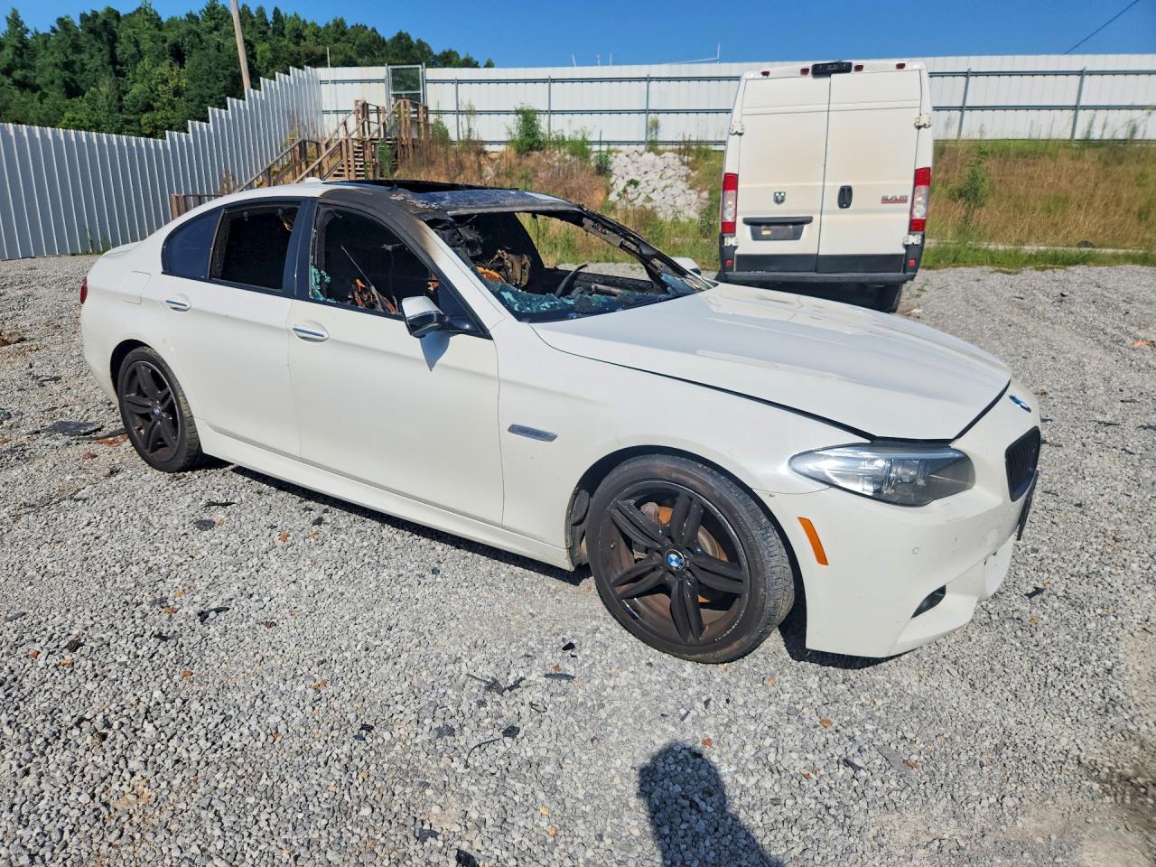 2014 Bmw 535 I White vin: WBA5B1C51ED484061