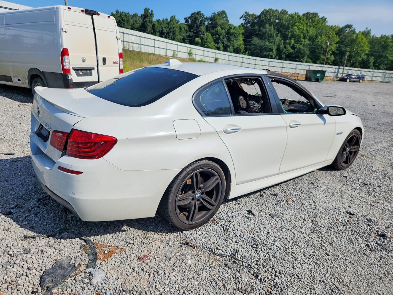 2014 Bmw 535 I White vin: WBA5B1C51ED484061