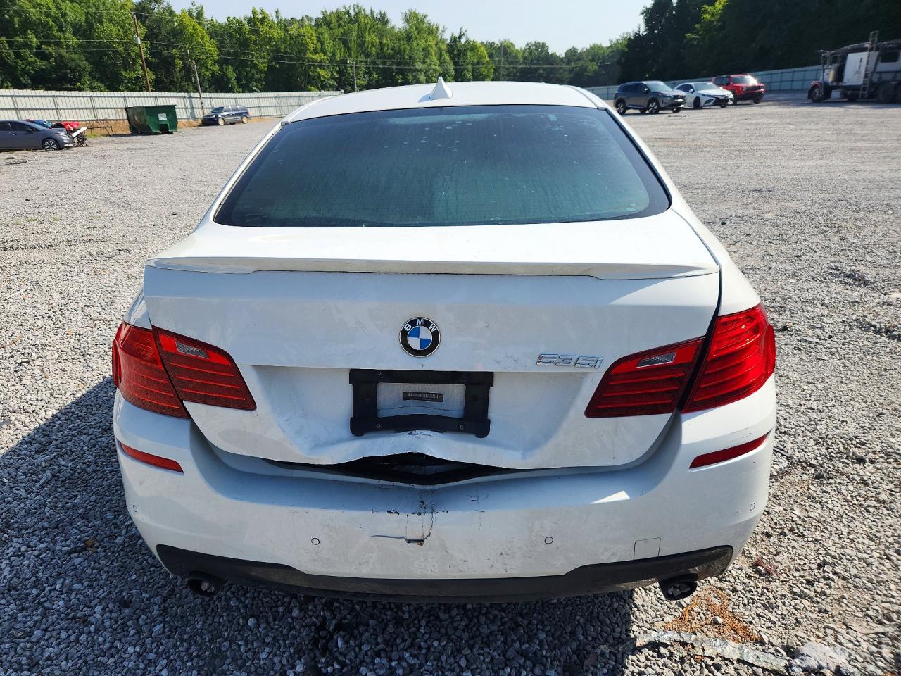 2014 Bmw 535 I White vin: WBA5B1C51ED484061