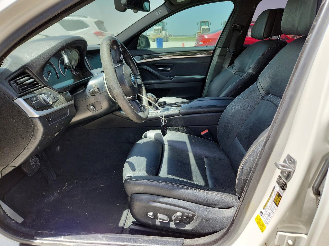 2014 Bmw 535 I White vin: WBA5B1C51ED484321