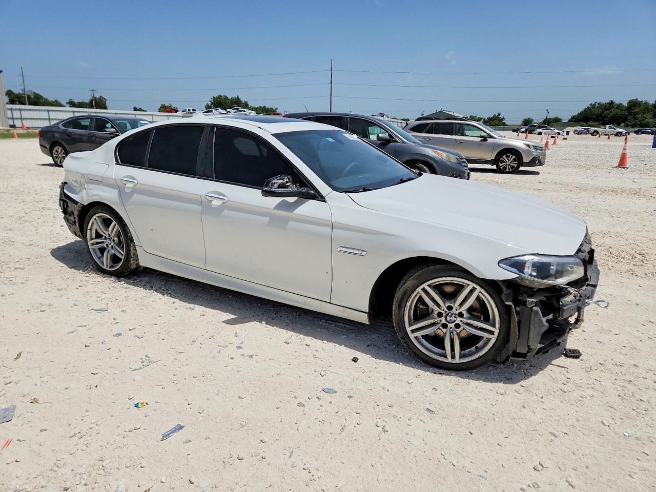 2014 Bmw 535 I White vin: WBA5B1C51ED484321