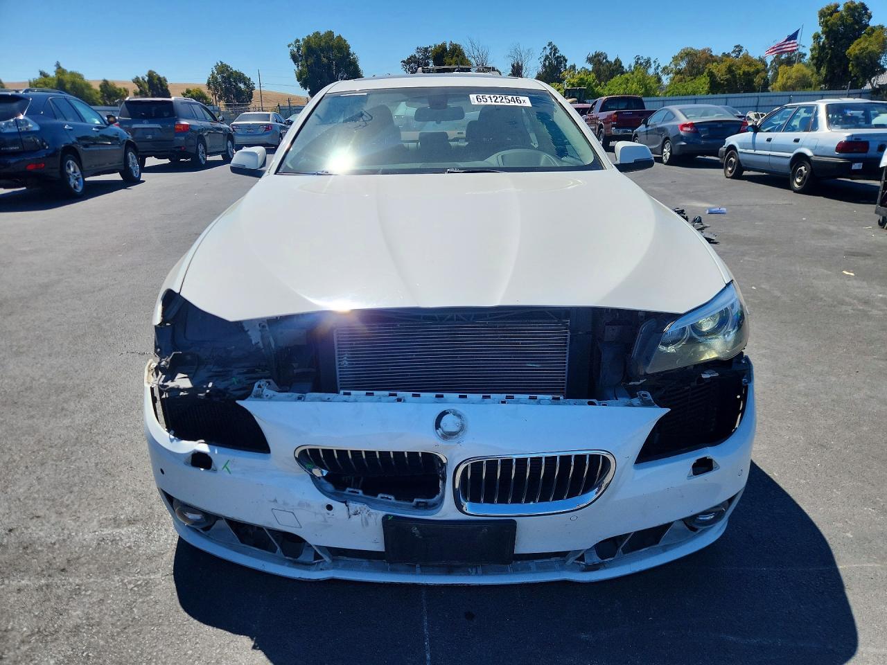 2015 Bmw 535 I White vin: WBA5B1C51FD918707