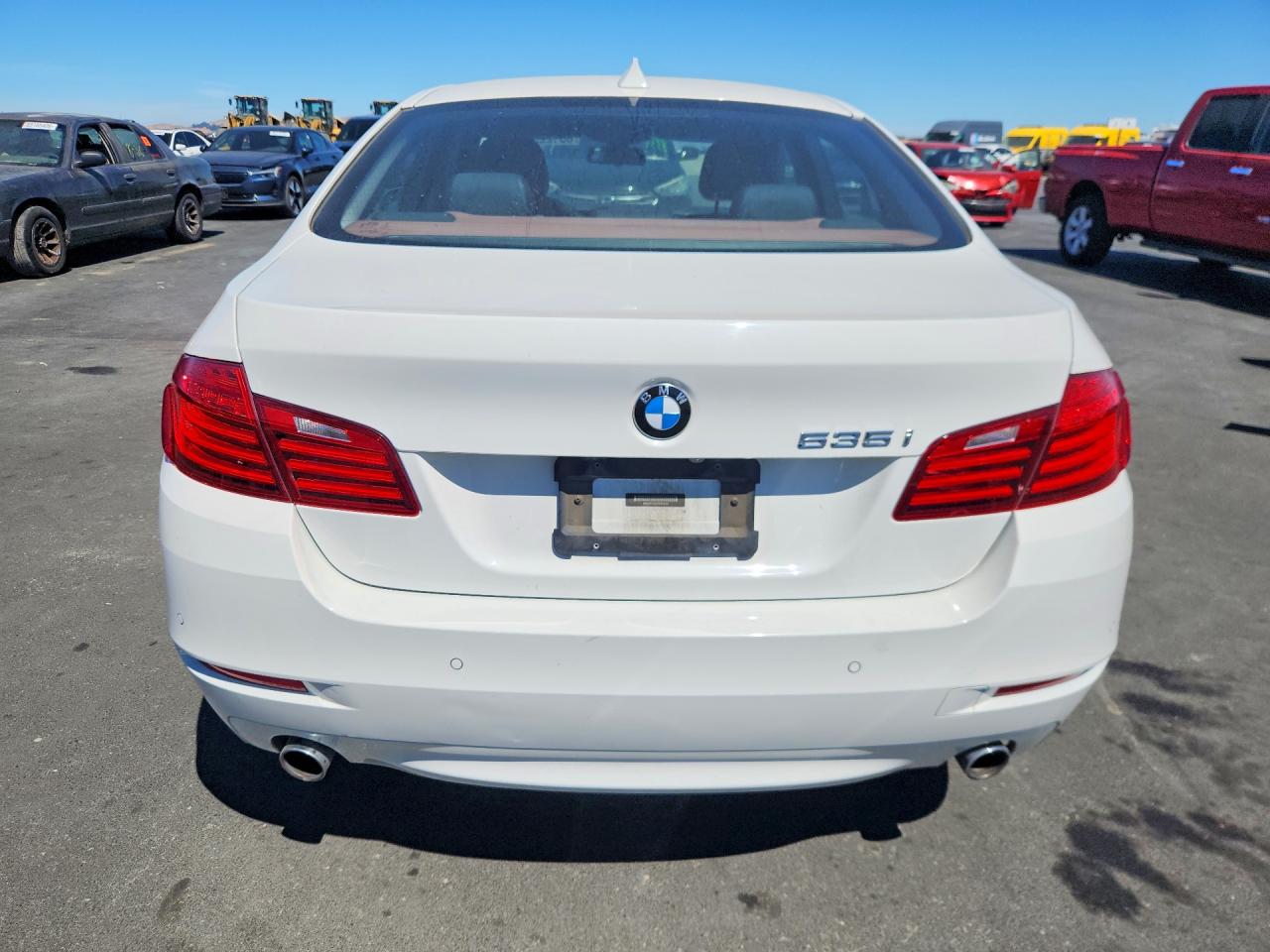 2015 Bmw 535 I White vin: WBA5B1C51FD918707