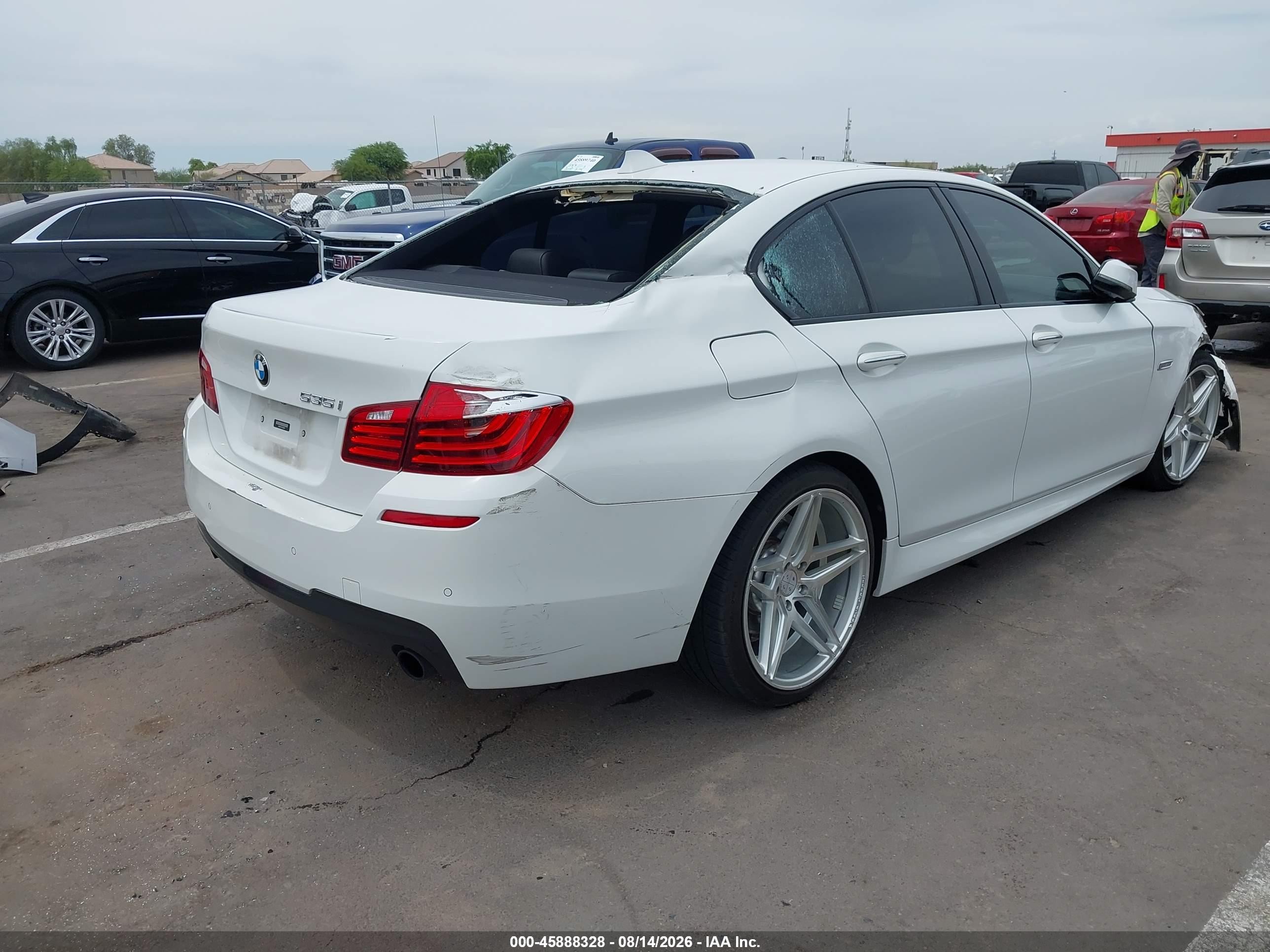 2015 Bmw 535i   White vin: WBA5B1C51FD920909