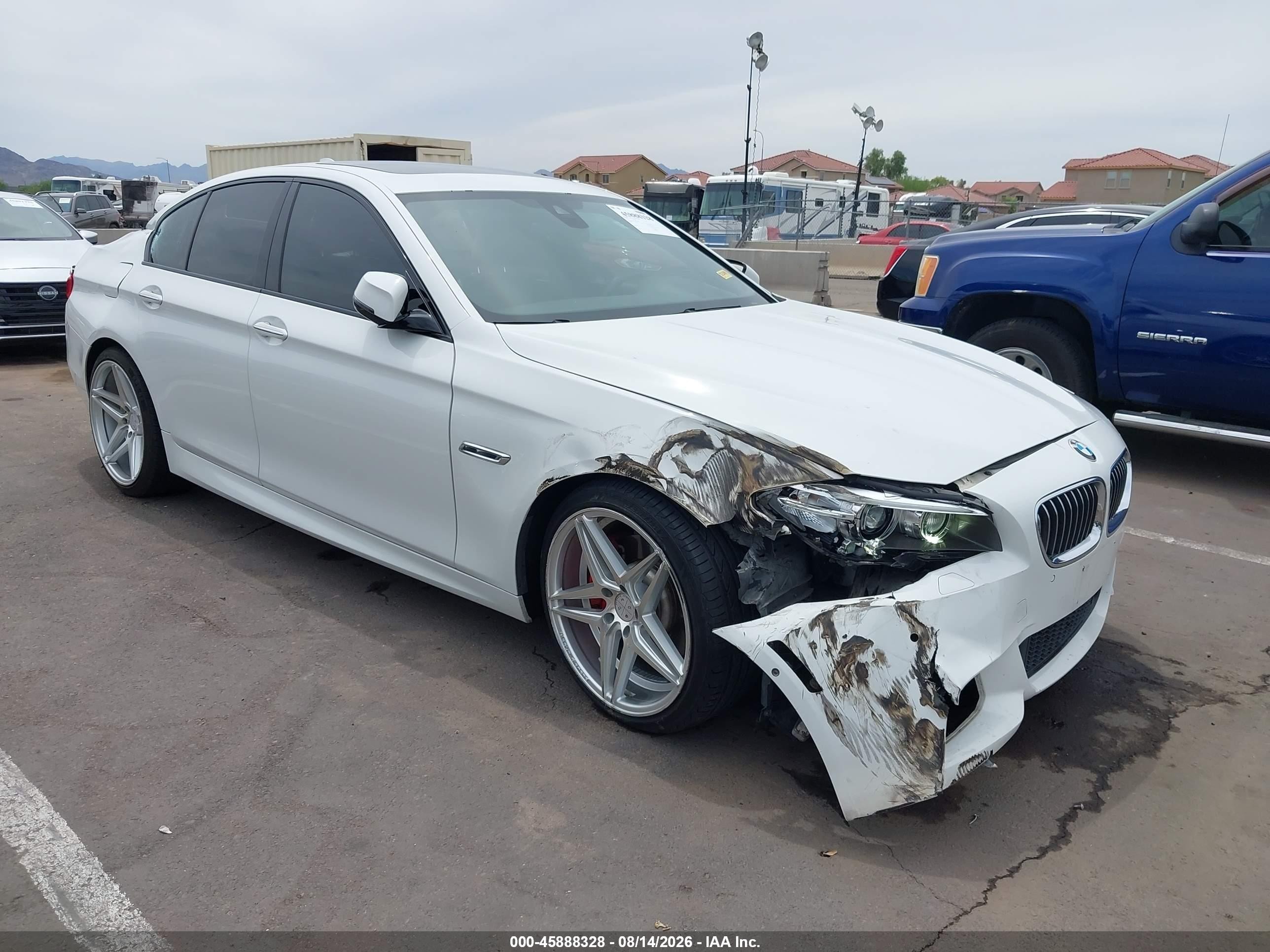2015 Bmw 535i   White vin: WBA5B1C51FD920909