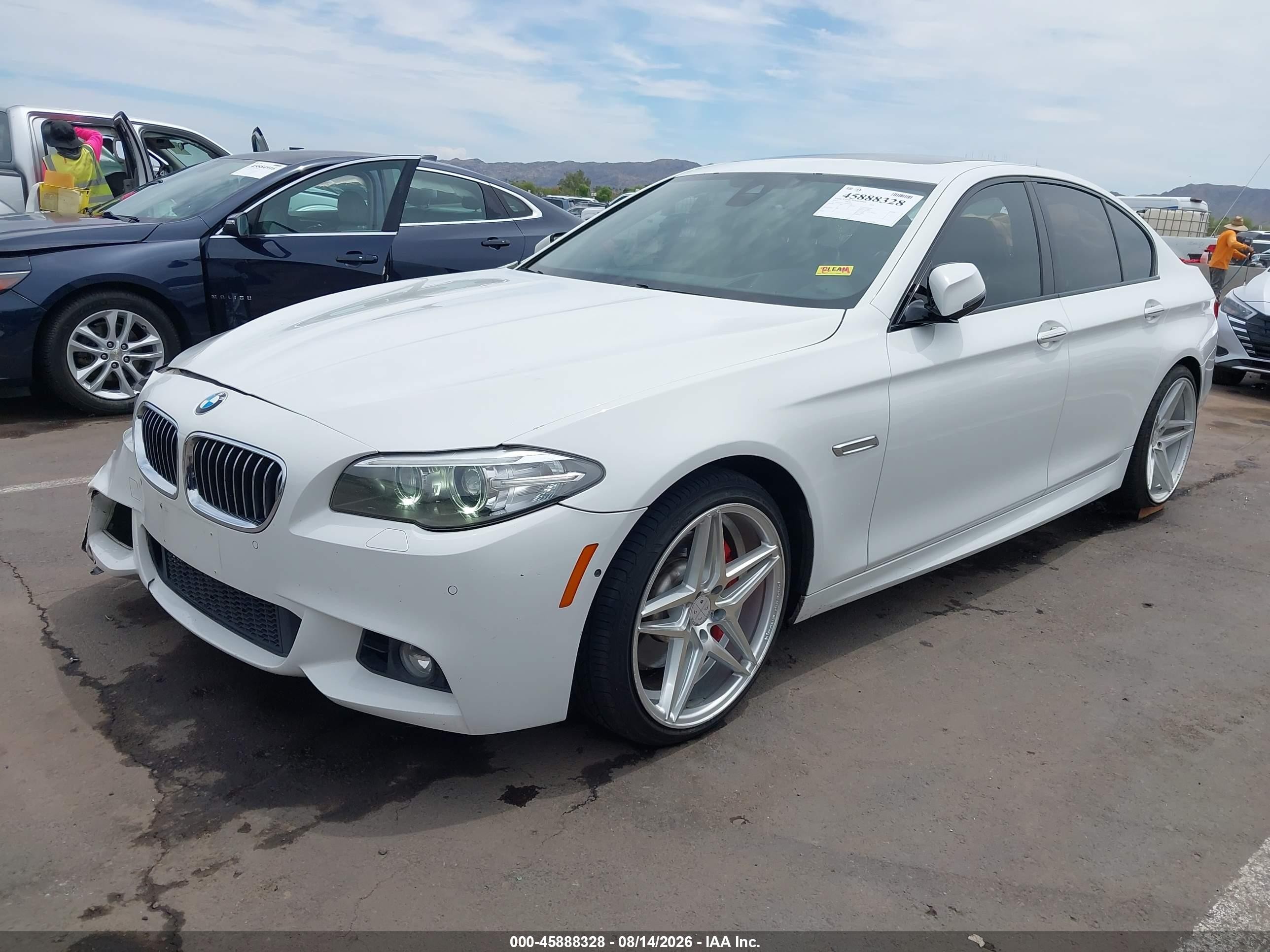 2015 Bmw 535i   White vin: WBA5B1C51FD920909