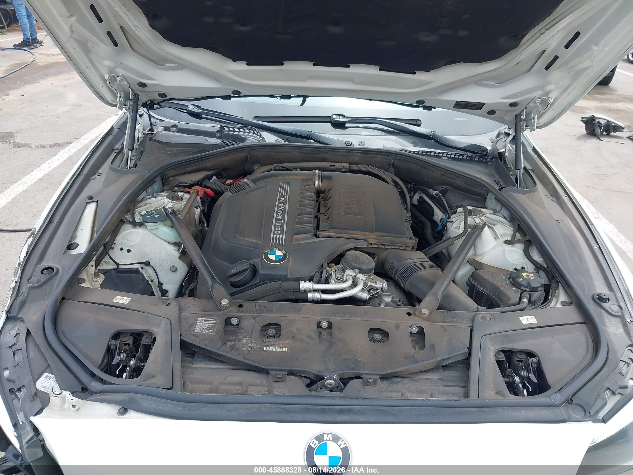 2015 Bmw 535i   White vin: WBA5B1C51FD920909