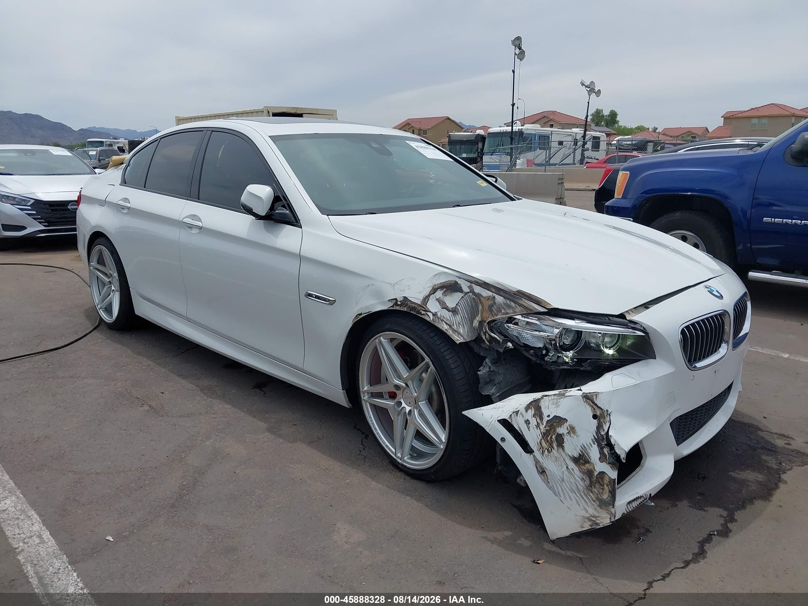 2015 Bmw 535i   White vin: WBA5B1C51FD920909