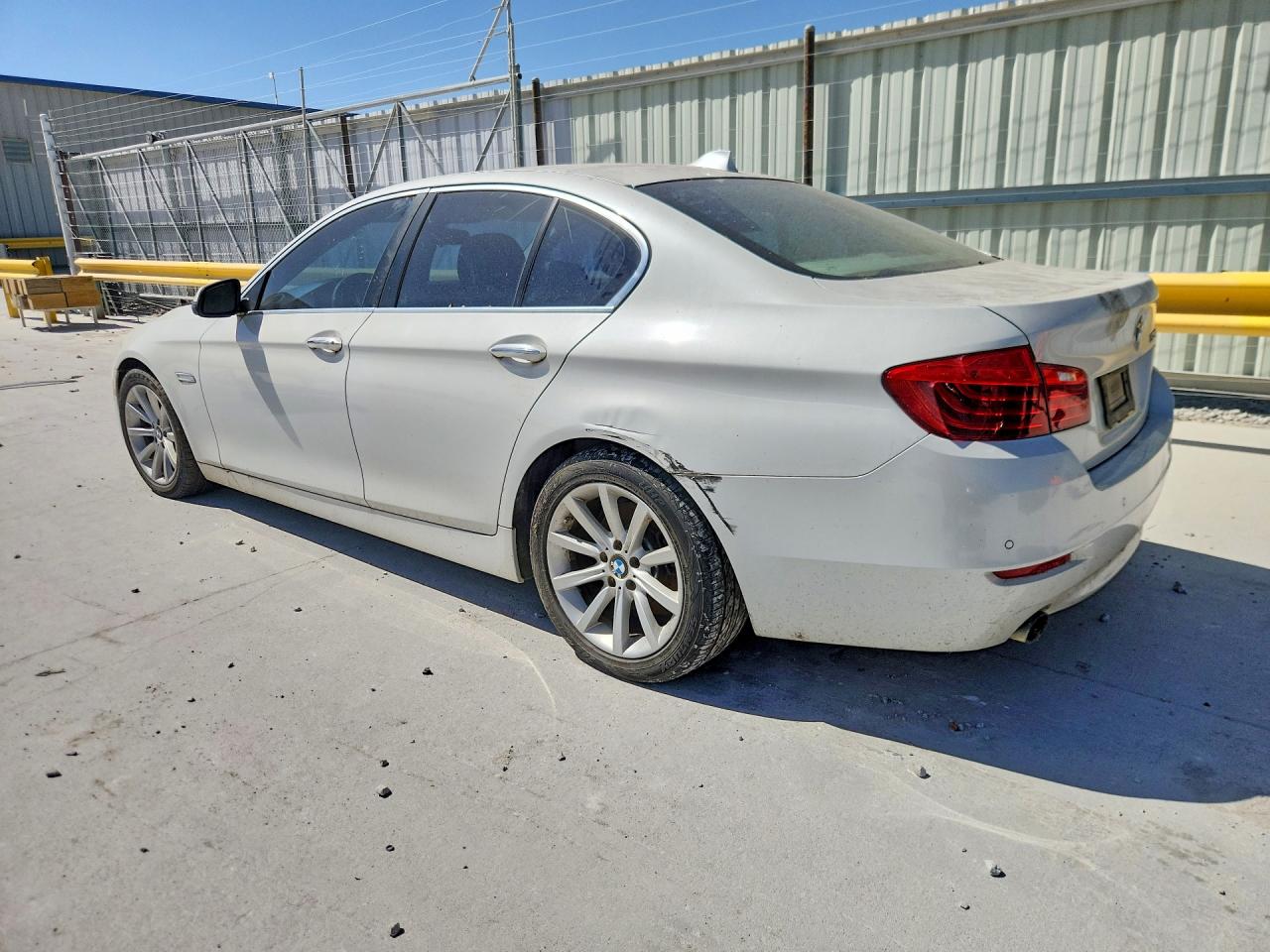 2014 Bmw 535 I White vin: WBA5B1C52ED475689