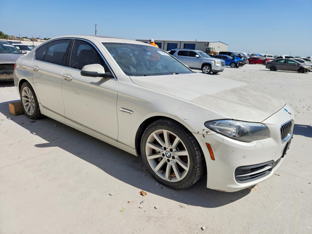 2014 Bmw 535 I White vin: WBA5B1C52ED475689