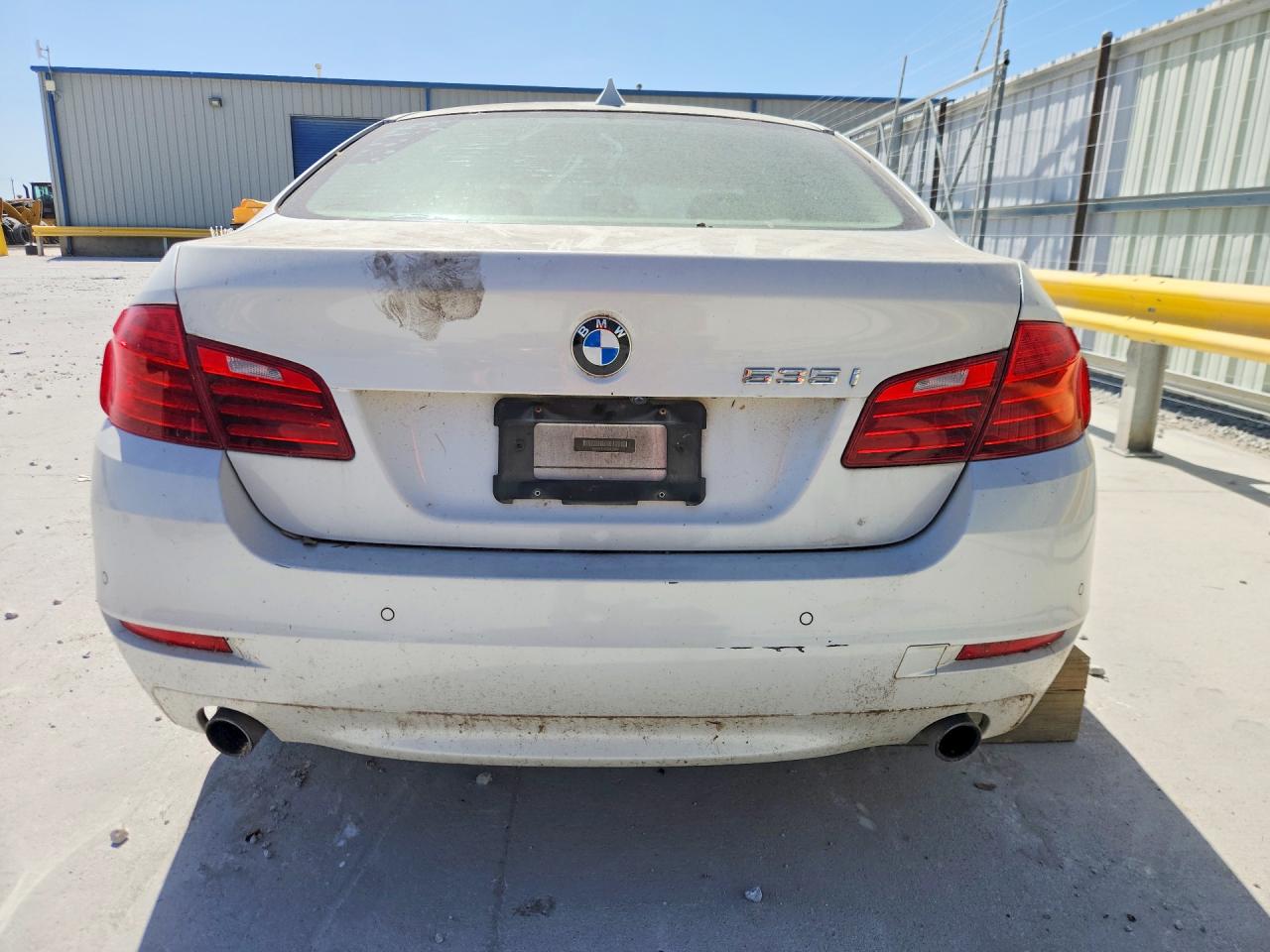 2014 Bmw 535 I White vin: WBA5B1C52ED475689